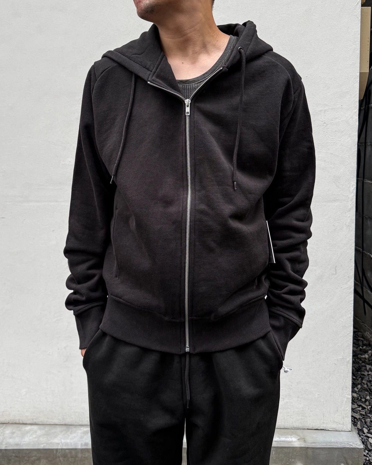 entire studios / SLIM ZIP UP SWEAT PARKA (ESFW26HO03012)