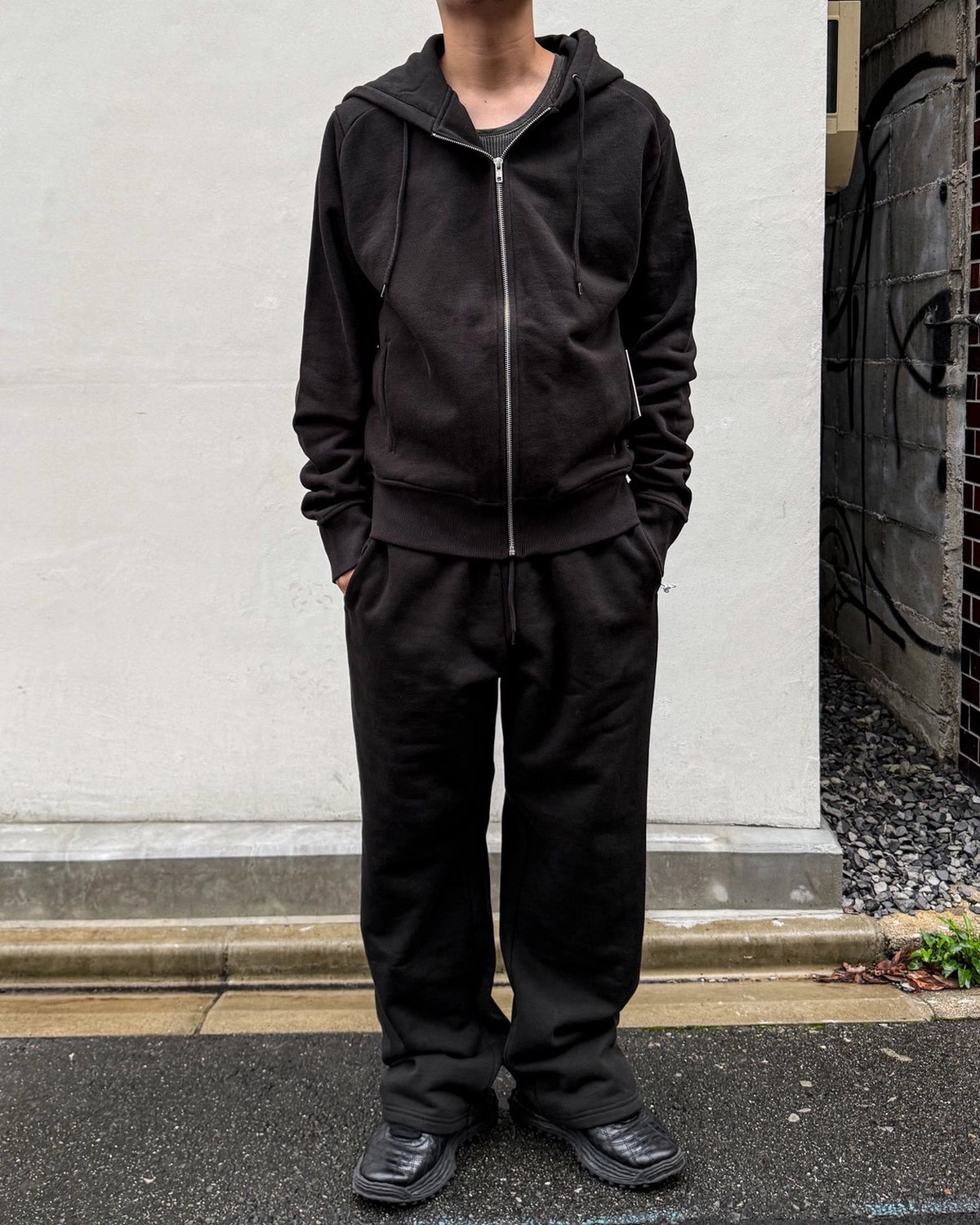 entire studios / SLIM ZIP UP SWEAT PARKA (ESFW26HO03012)