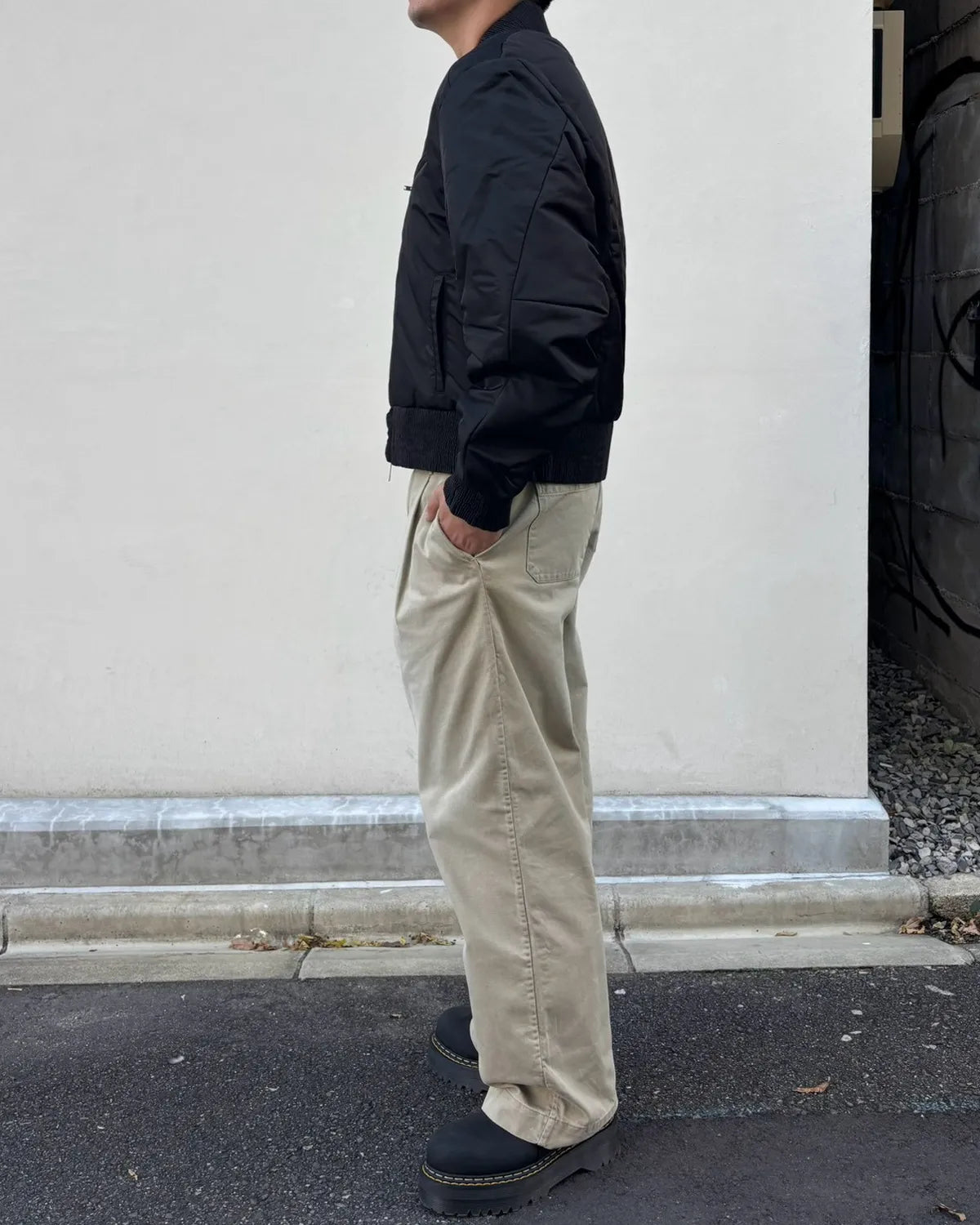 entire studios / Arc Bomber Black Nylon (ESFW26BO020058386)