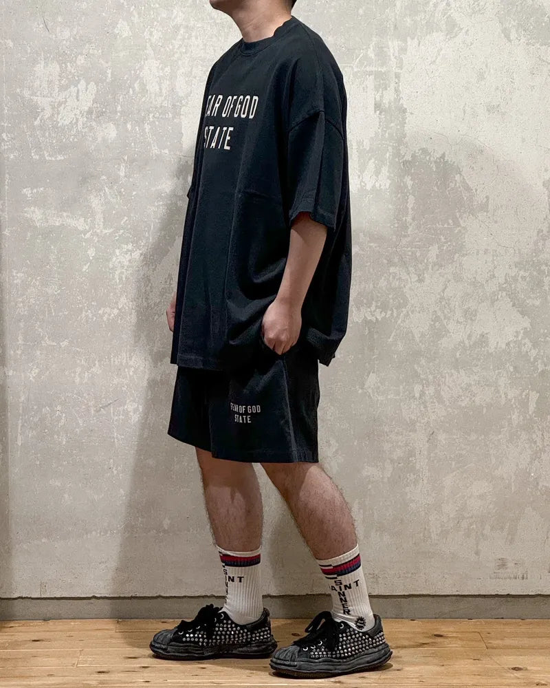 ESSENTIALS / HEAVY JERSEY SOCCER SHORT (160BT244160F)