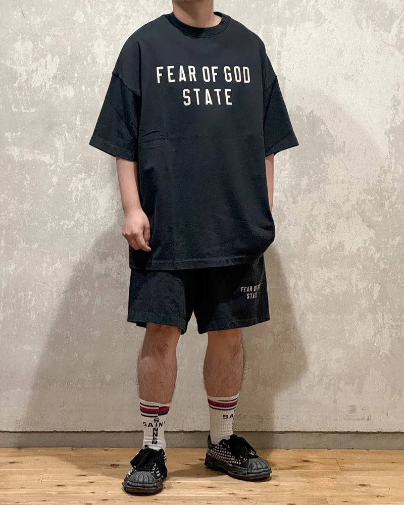 ESSENTIALS / HEAVY JERSEY SOCCER SHORT (160BT244160F)