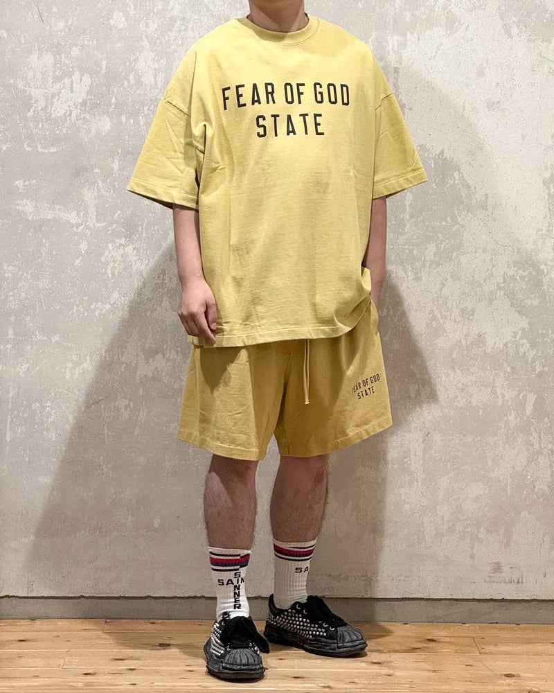 ESSENTIALS / HEAVY JERSEY SOCCER SHORT (160BT244160F)