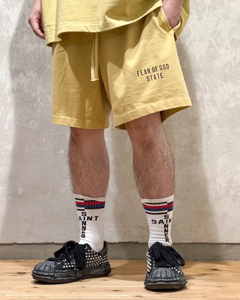 ESSENTIALS / HEAVY JERSEY SOCCER SHORT (160BT244160F)