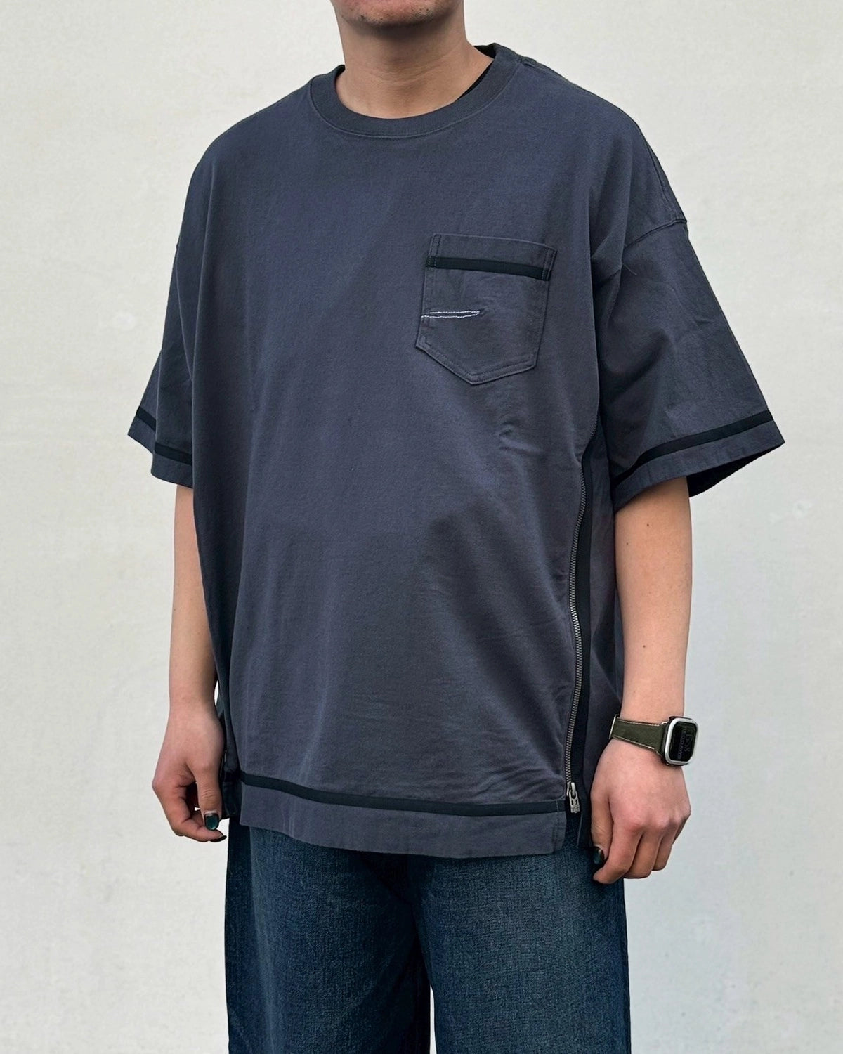 FACETASM / CURVY SLIT BIG TEE (MYK-TEE-01)