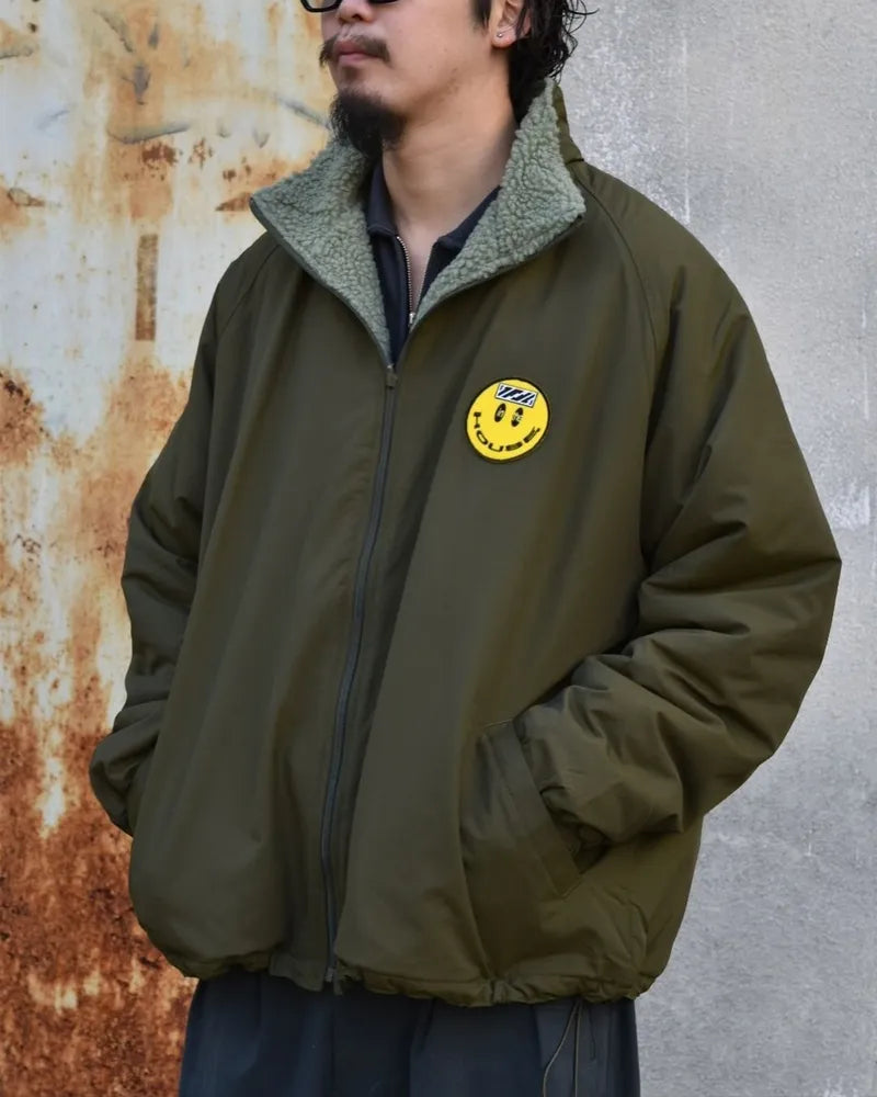 ISNESS MUSIC / HOUSE PATCH REVERSIBLE FLEECE JACKET (IMP4_24_HOUSE PATCH JK01)