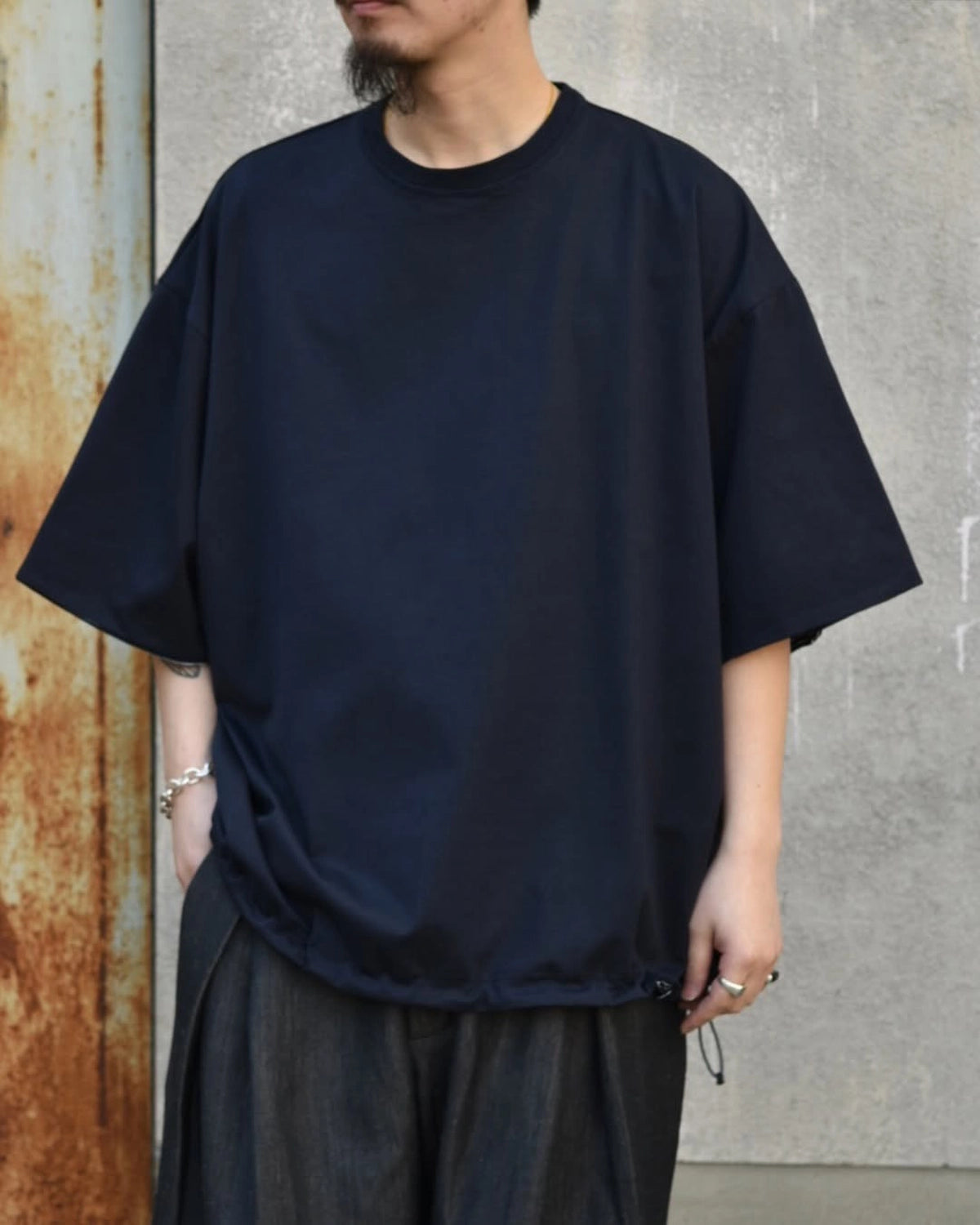 is-ness / REVERSIBLE BALLOON BORDER T-SHIRT (25SS_06_1007SSCST05)