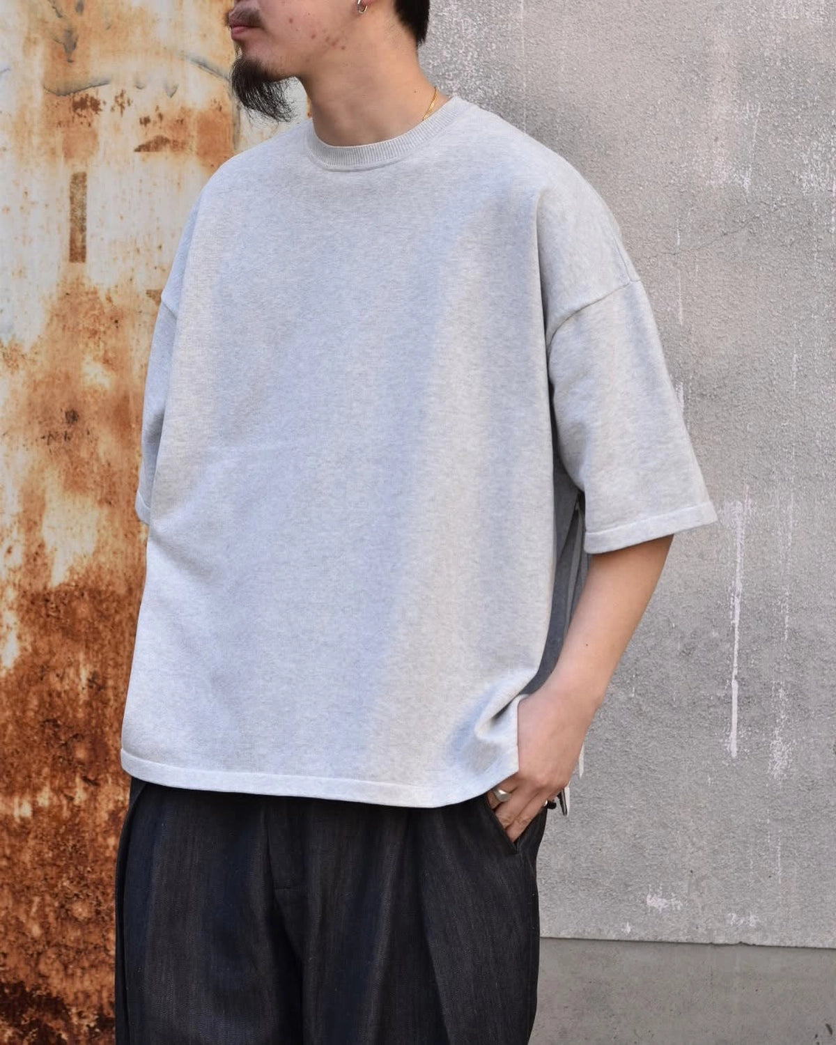 is-ness / KNIT VENTILATION T-SHIRT (25SS_31_10076KNITT01)