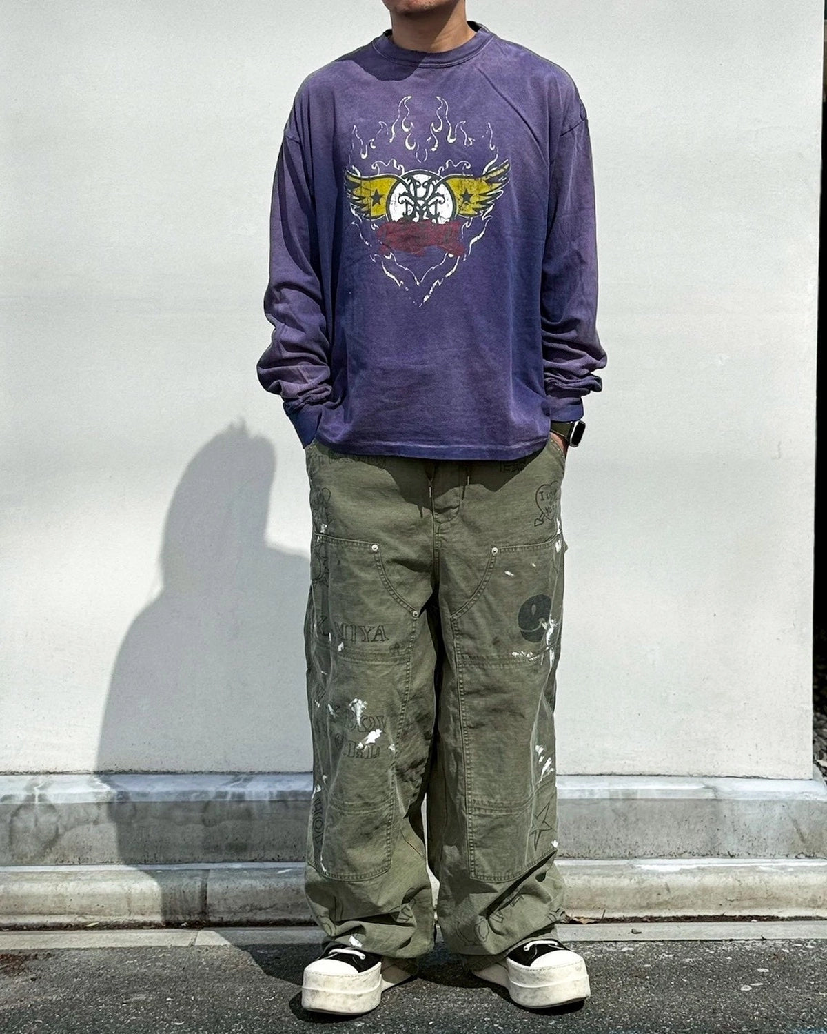 KAMIYA / "FRM AERO-KMY" Long-Sleeve T-shirt (G16LT084)