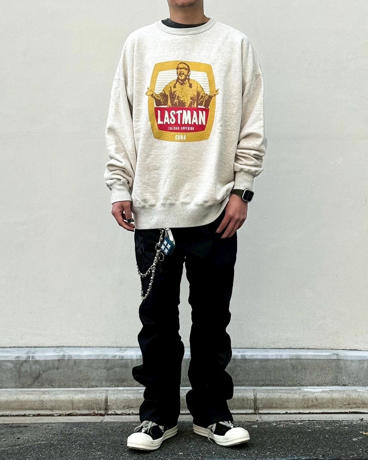 LASTMAN / PRINTED CREW NECK "CIGAR" (261LM-CT28)