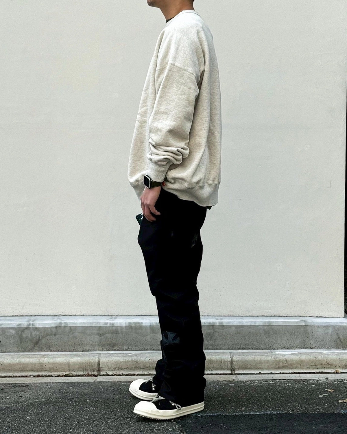 LASTMAN / PRINTED CREW NECK "CIGAR" (261LM-CT28)