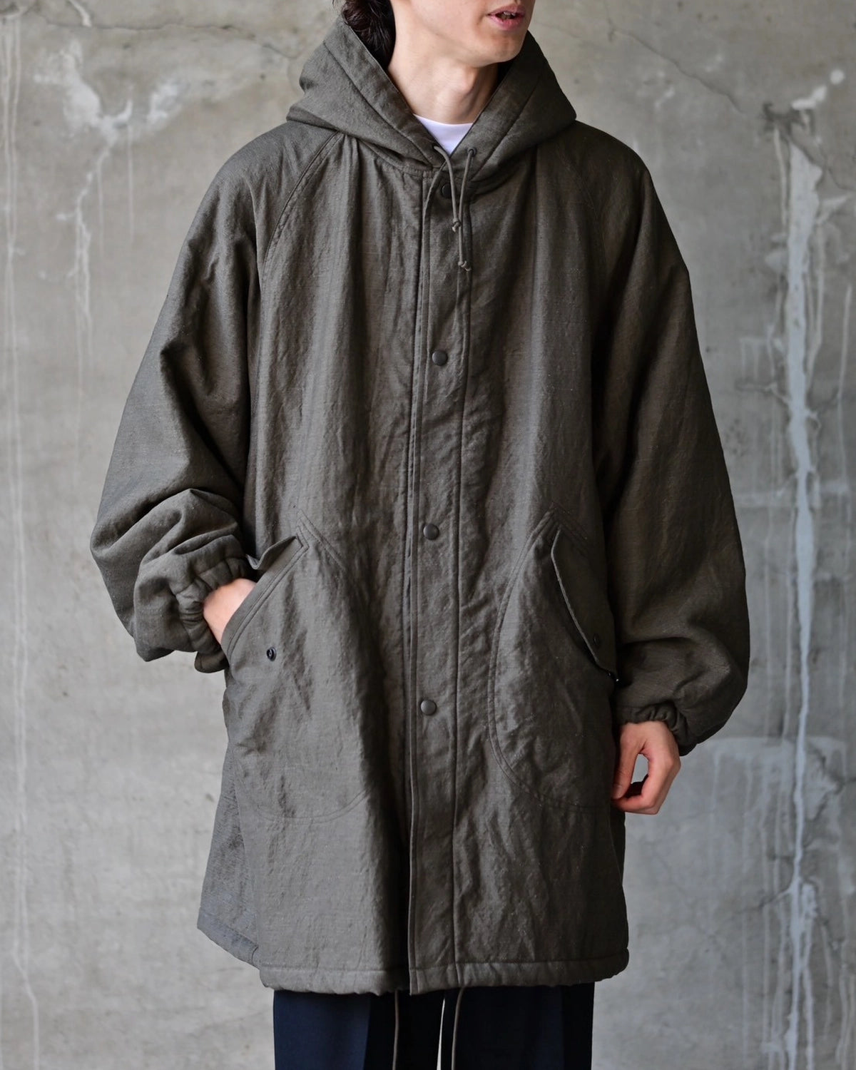 marka / Wool/Linen Moleskin / Military Parka (M26C11CO01C)