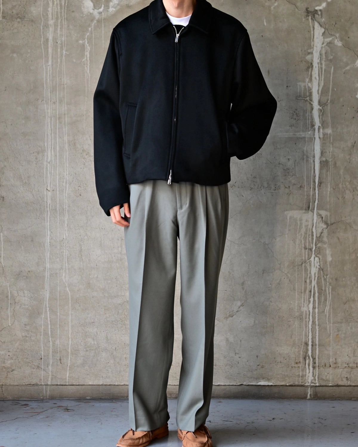 MARKAWARE / Cashmere Double Faced Cloth / Worker Jacket (A26C19BL01C)