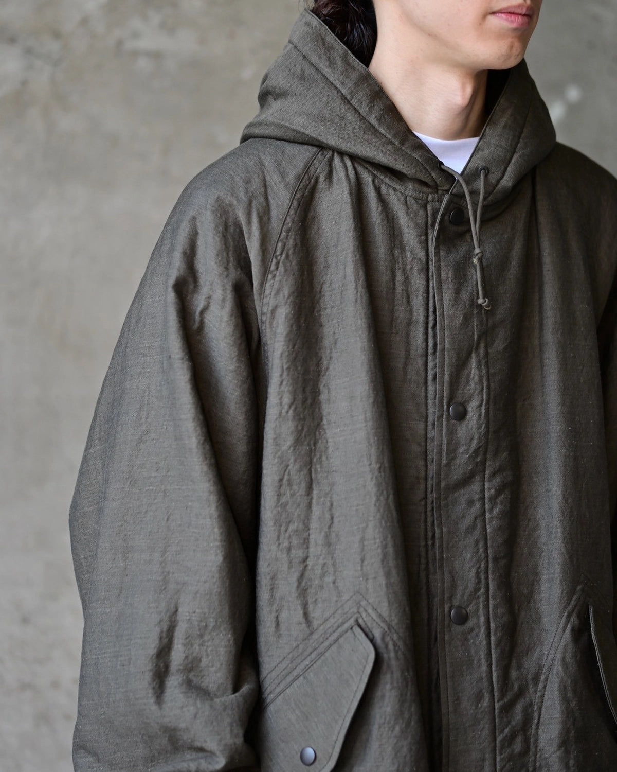 marka / Wool/Linen Moleskin / Military Parka (M26C11CO01C)