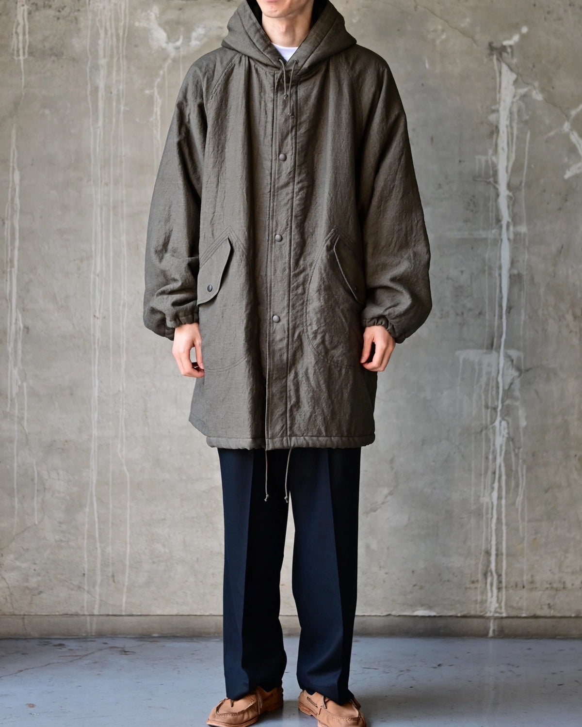 marka / Wool/Linen Moleskin / Military Parka (M26C11CO01C)