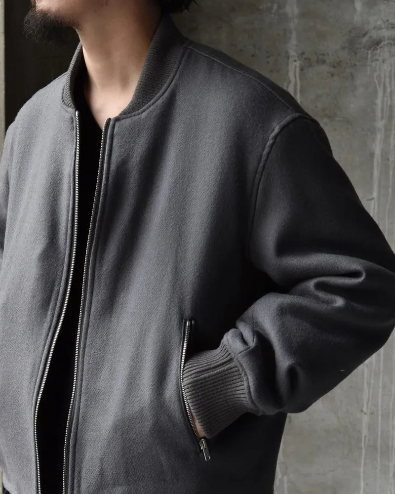 MARKAWARE / SHORT BOMBER JACKET (A24C18BL01C)