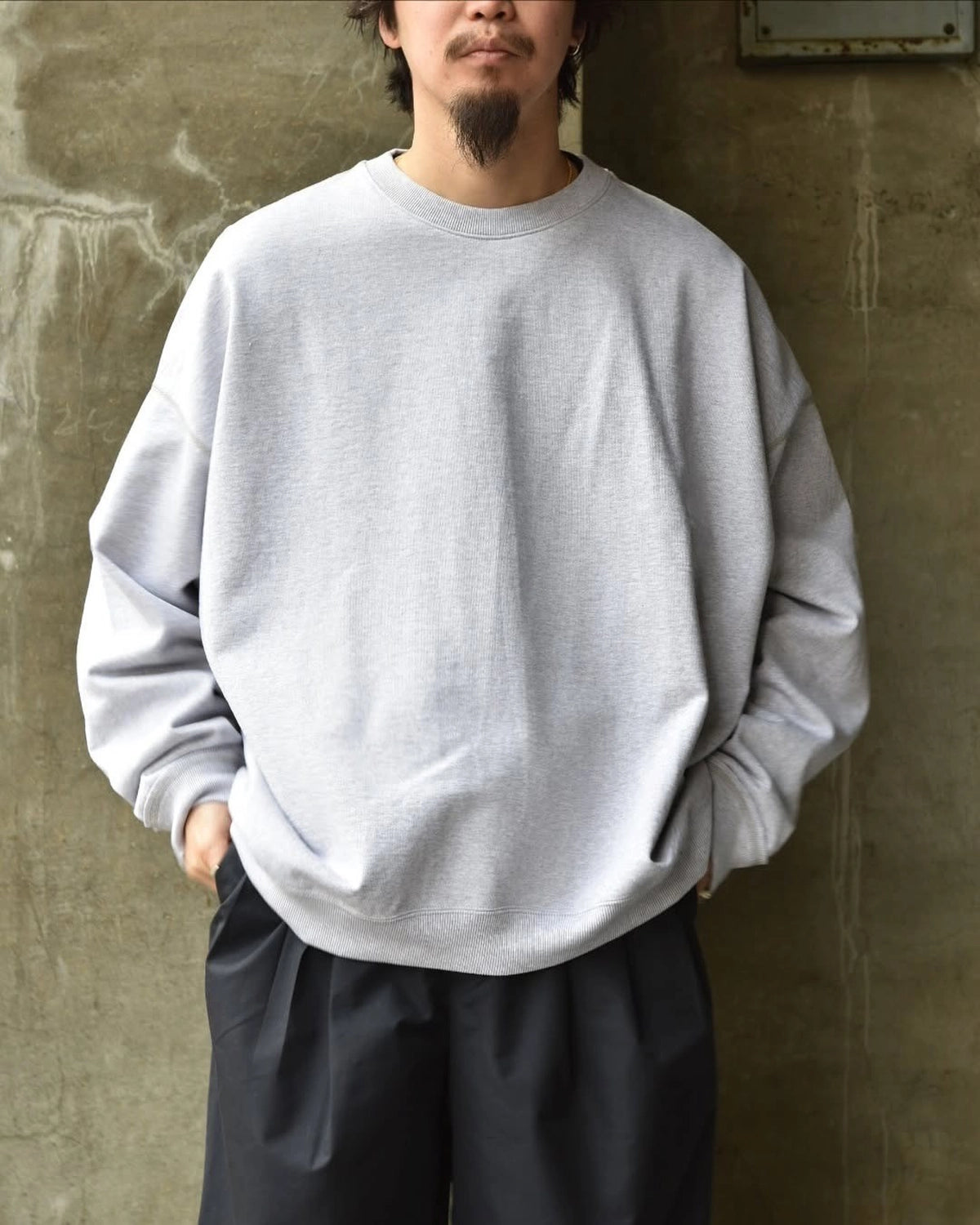 MARKAWARE / ORGANIC COTTON HEAVY FLEECE HUGE SWEAT (A25A06CS01C)