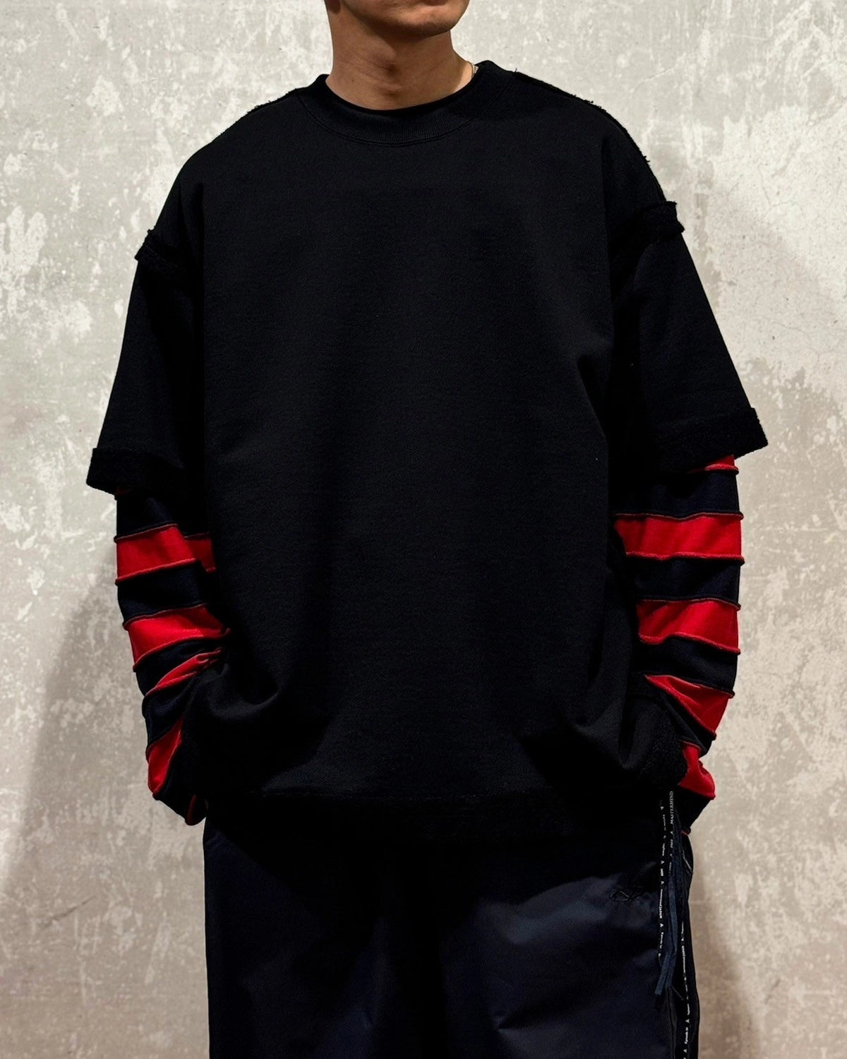 mastermind JAPAN / MW CUT-OFF SS SWEATSHIRT (MW25S14-SW007)