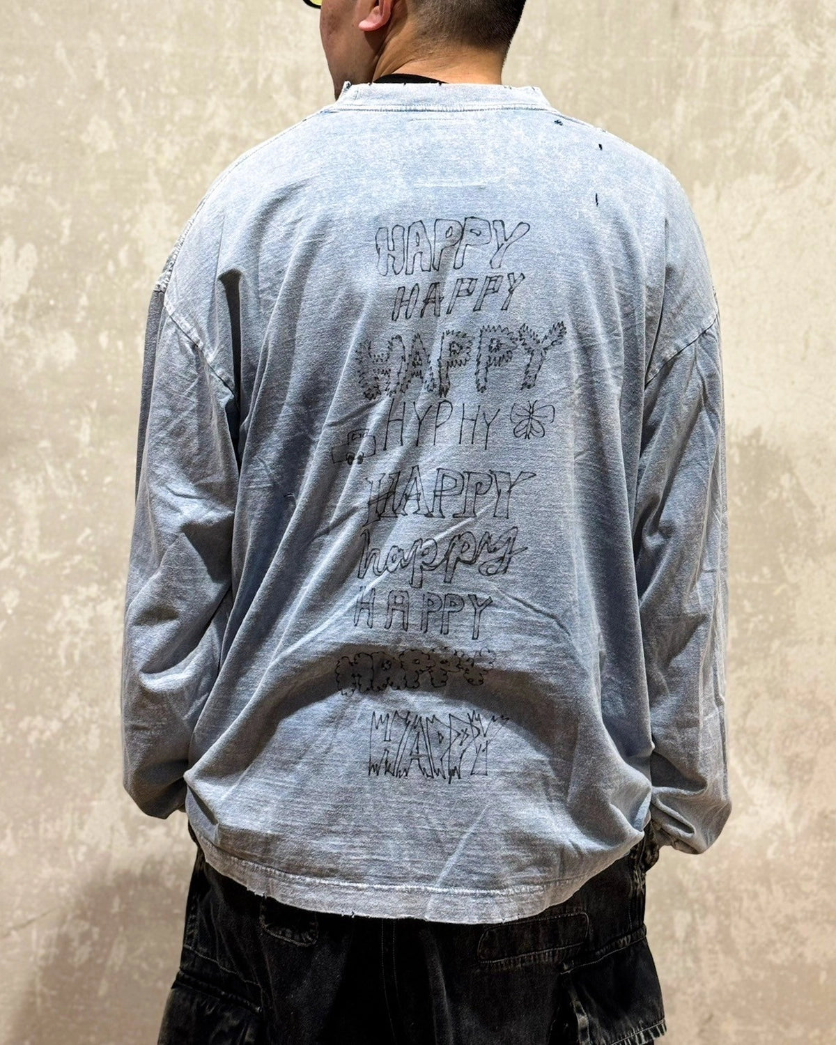 Maison MIHARA YASUHIRO / bleached LS Tee (A74LT621)