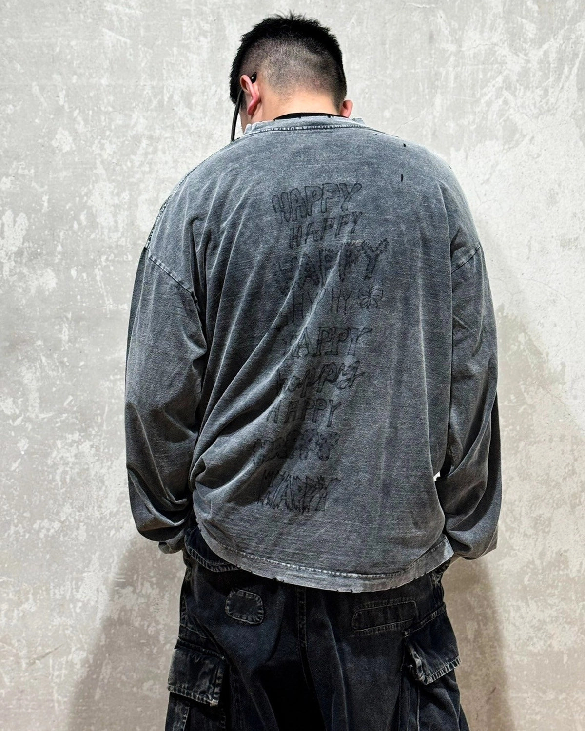 Maison MIHARA YASUHIRO / bleached LS Tee (A74LT621)