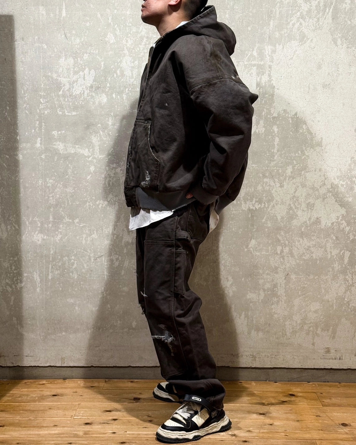 KAMIYA / BORO Duck Zip Parka (G14BL033)