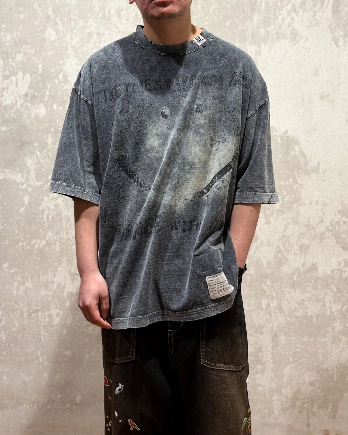 Maison MIHARA YASUHIRO / bleached Tee (A14TS622)