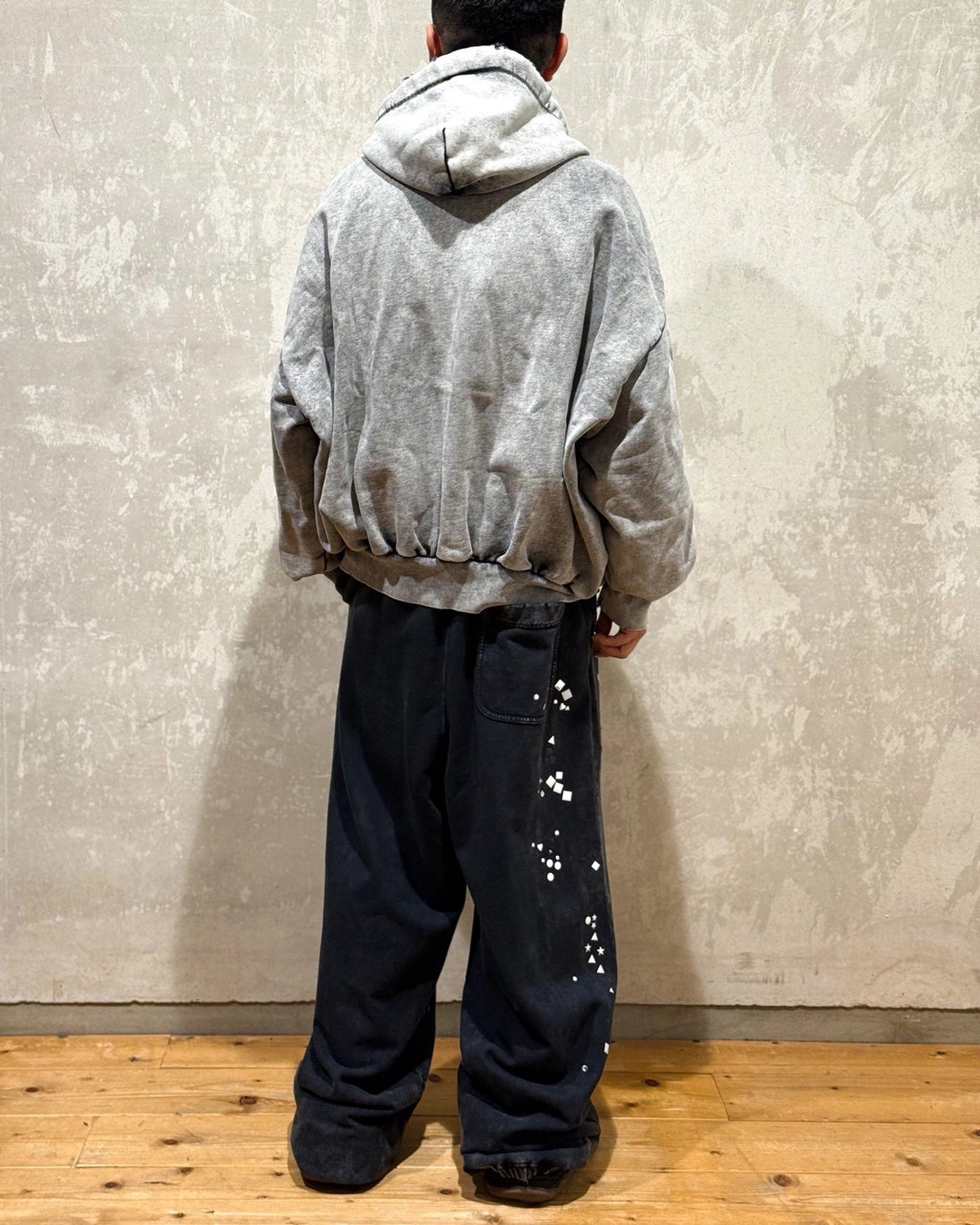 Maison MIHARA YASUHIRO / Amateur Sewn Like Zip-up Hoodie (A15PK541)
