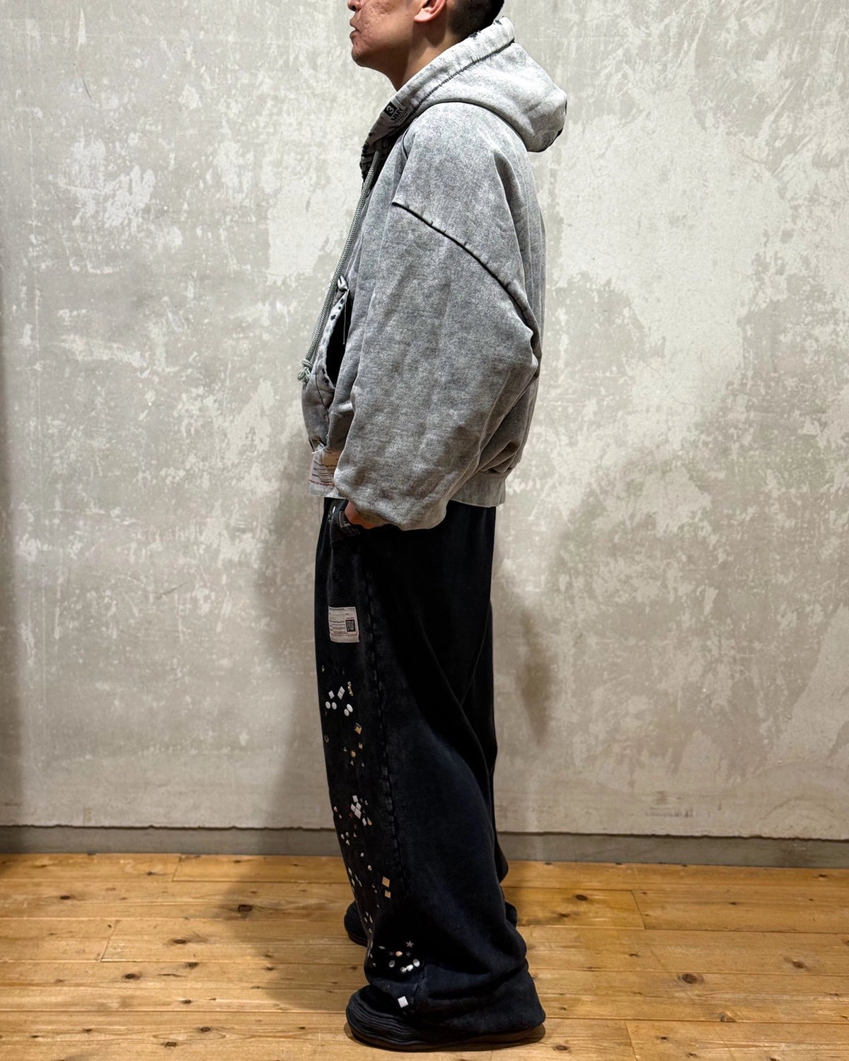 Maison MIHARA YASUHIRO / Amateur Sewn Like Zip-up Hoodie (A15PK541)