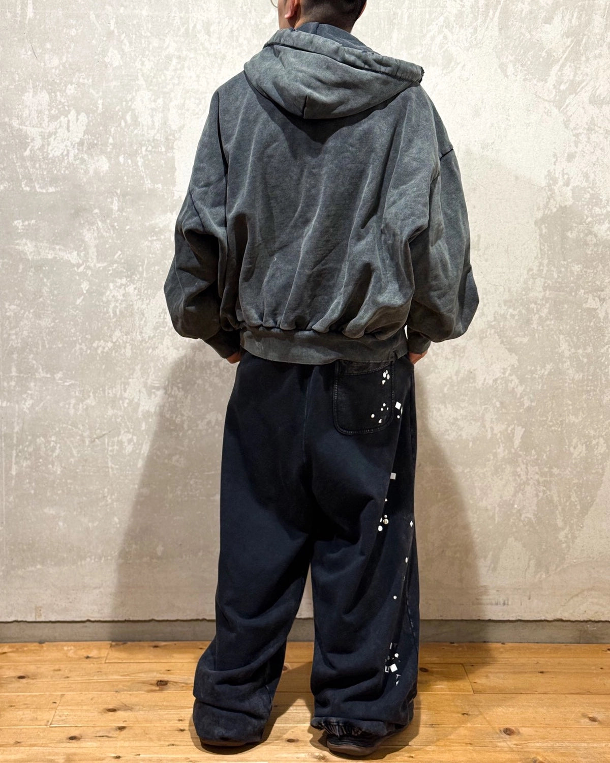 Maison MIHARA YASUHIRO / Amateur Sewn Like Zip-up Hoodie (A15PK541)