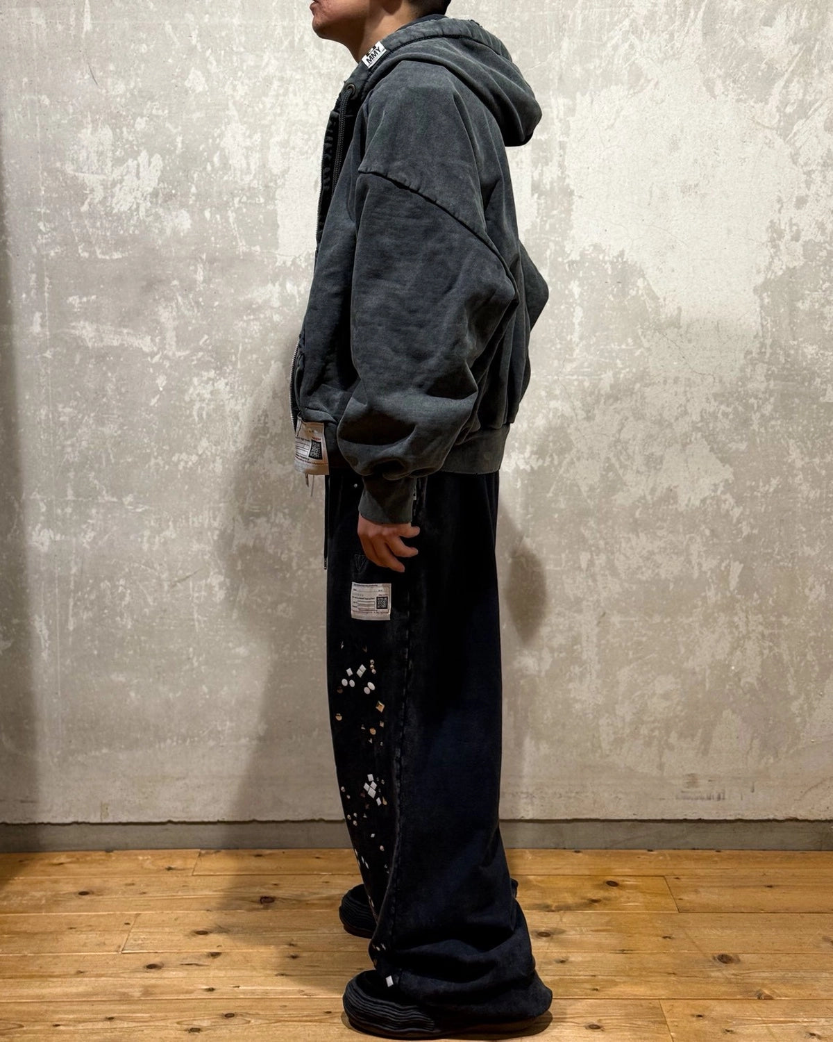 Maison MIHARA YASUHIRO / Amateur Sewn Like Zip-up Hoodie (A15PK541)