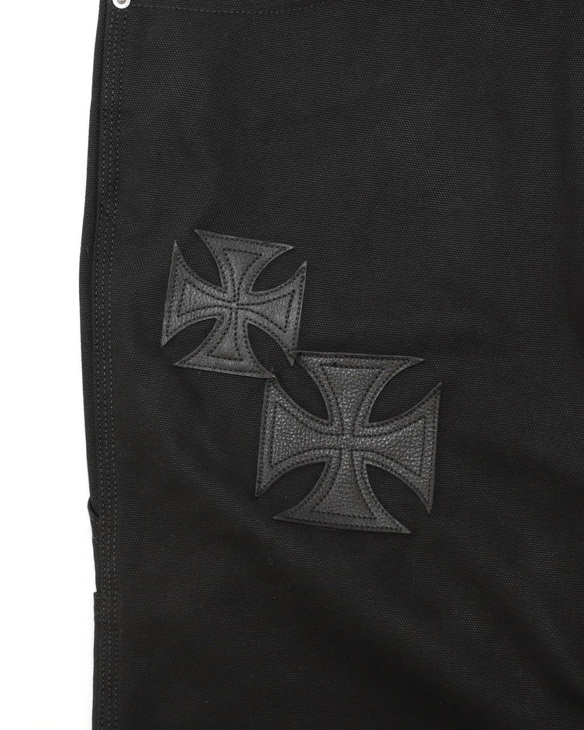 mindseeker × DICKIES / Iron Cross Patch Flare Pants -BLACK- (MSD-261-001)