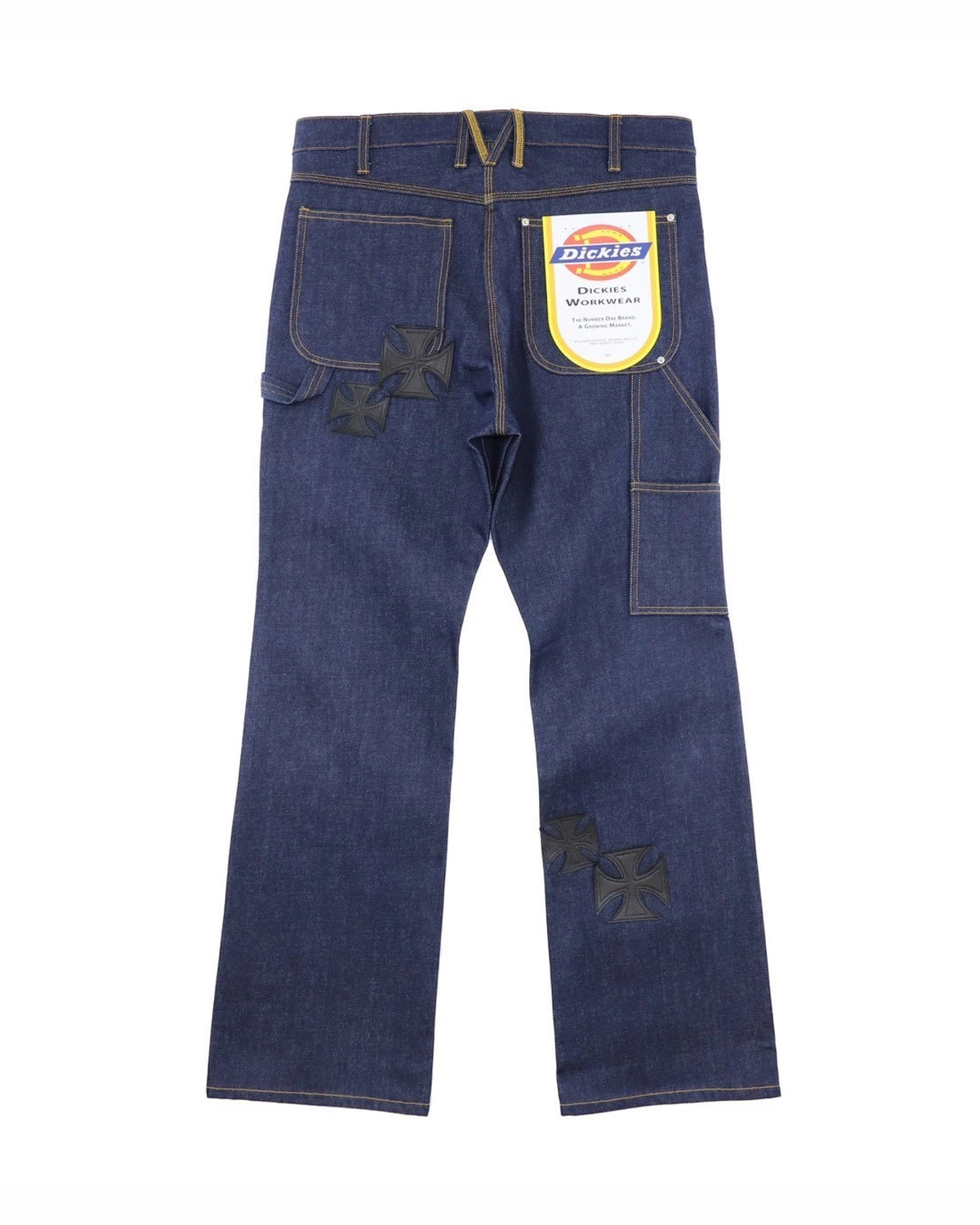 mindseeker × DICKIES / Iron Cross Patch Flare Pants -INDIGO- (MSD-261-001)