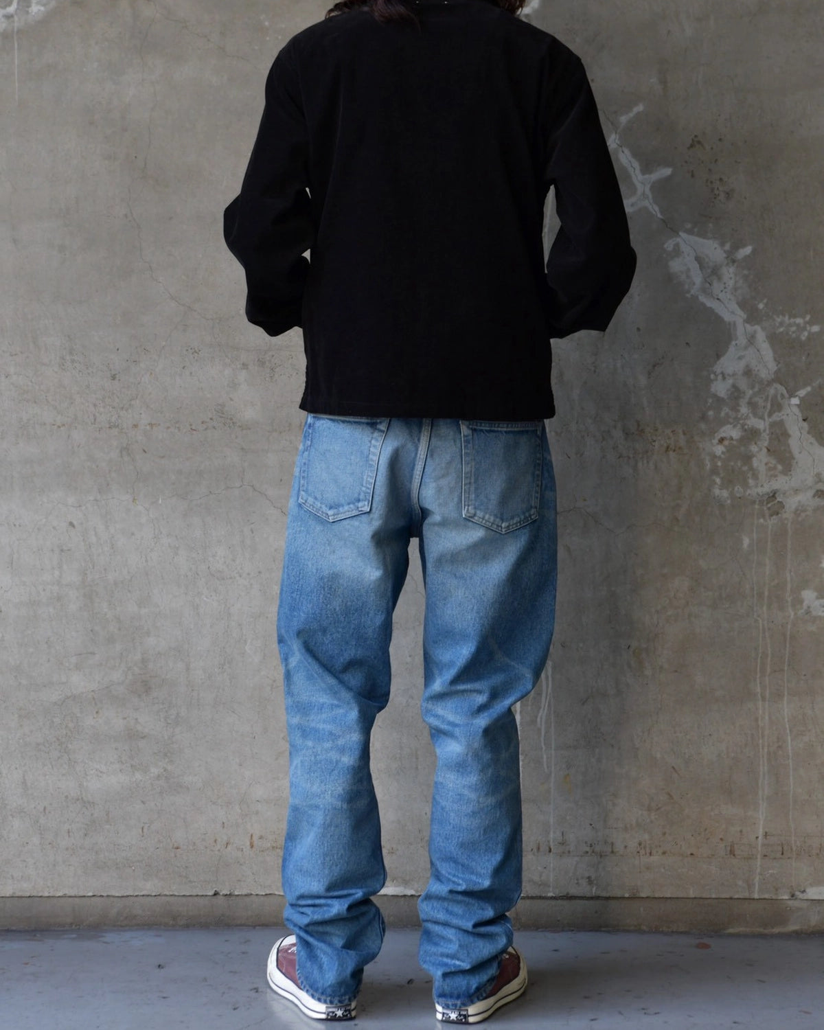 MINEDENIM  / Black Corduroy Zip up Trucker Jacket (MDFBF09803)