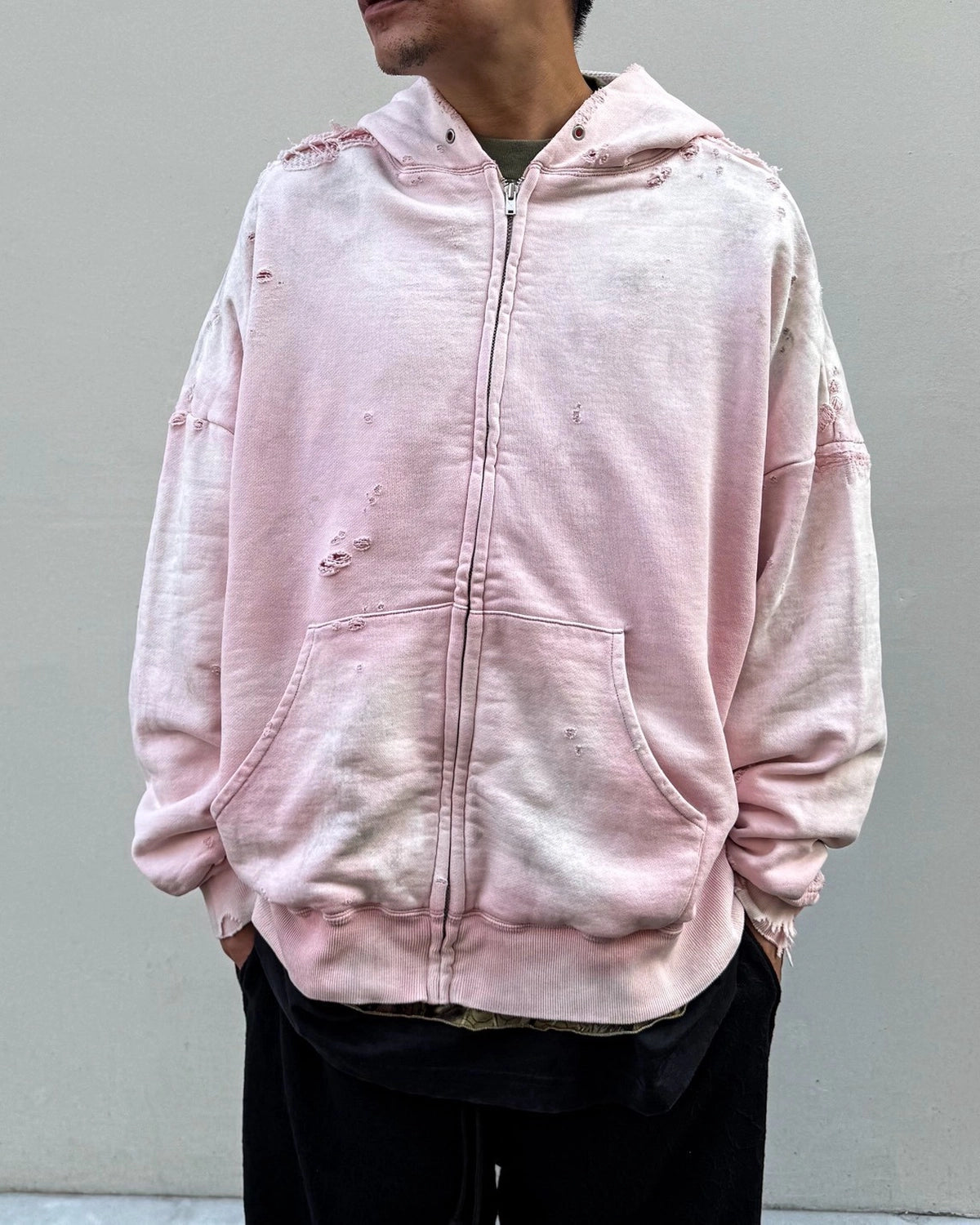 mononoke・made / DOUBLE FC ZIP HOODIE / SAKURA (MT-MK8-0000-012)