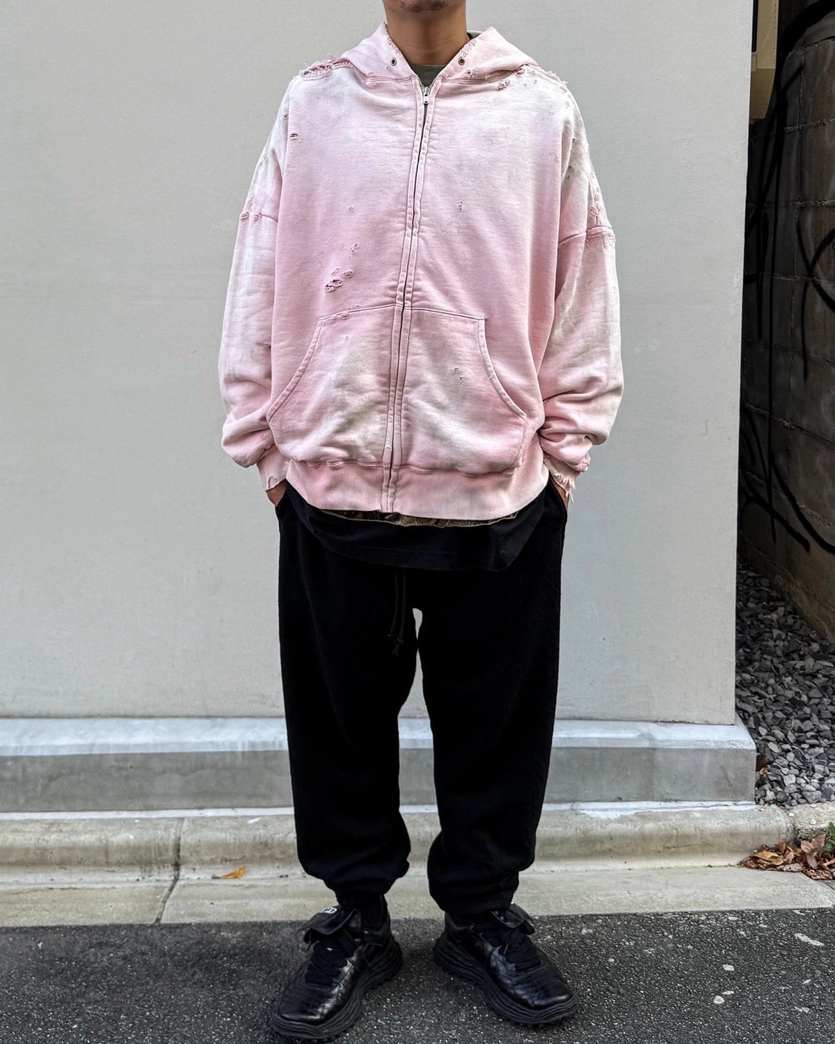 mononoke・made / DOUBLE FC ZIP HOODIE / SAKURA (MT-MK8-0000-012)