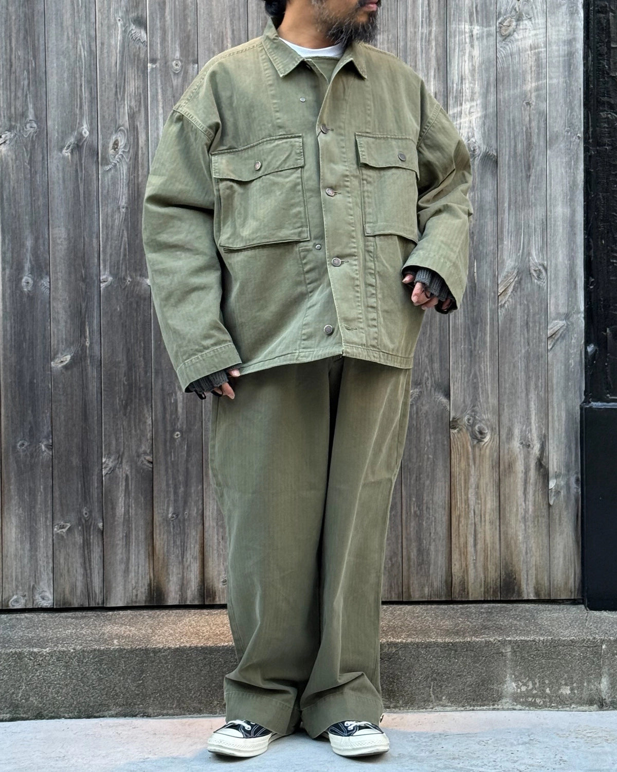 N.HOOLYWOOD TEST PRODUCT EXCHANGE SERVICE / HERRINGBONE TWILL JACKET (9262-BL06-008)