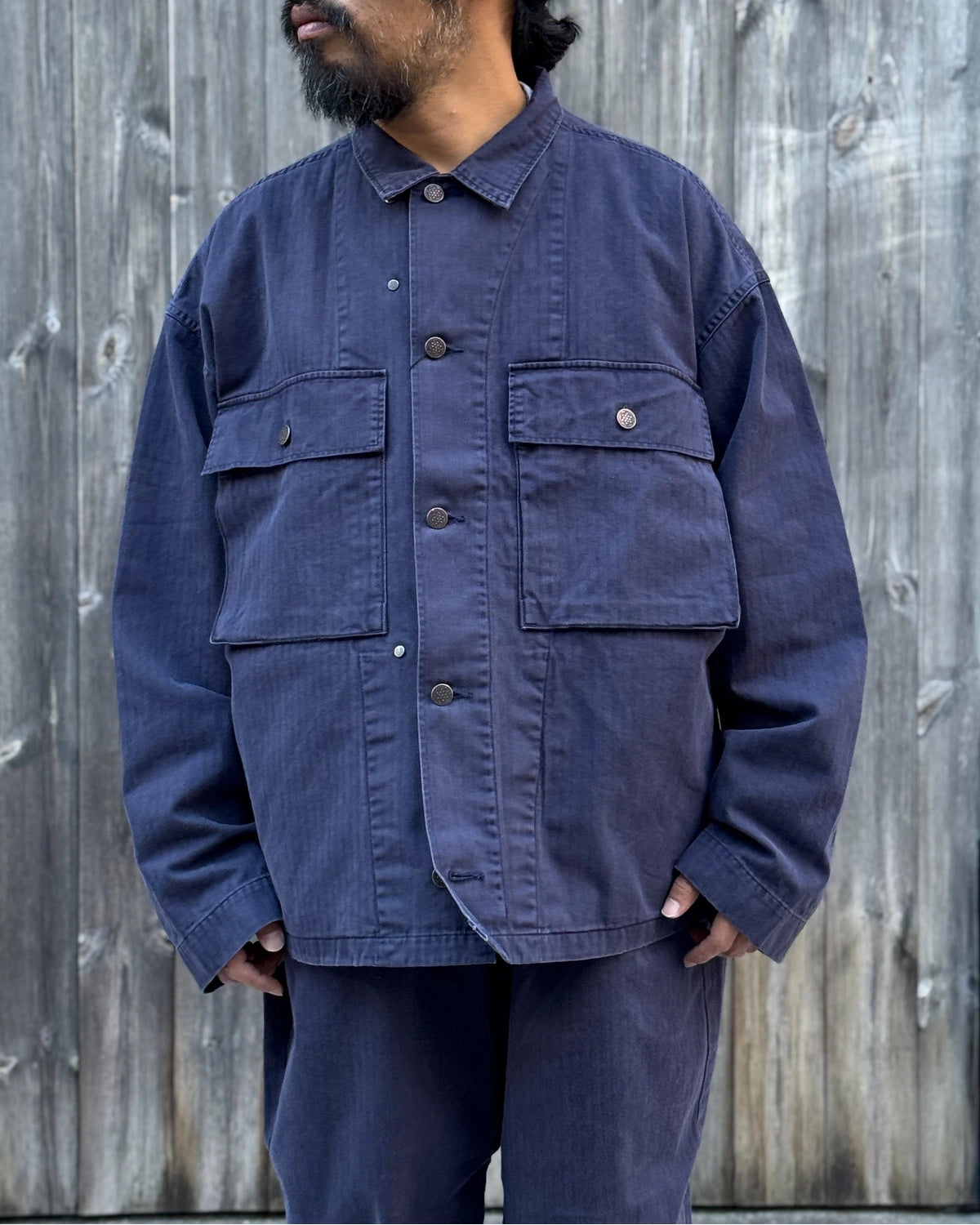 N.HOOLYWOOD TEST PRODUCT EXCHANGE SERVICE / HERRINGBONE TWILL JACKET (9262-BL06-008)