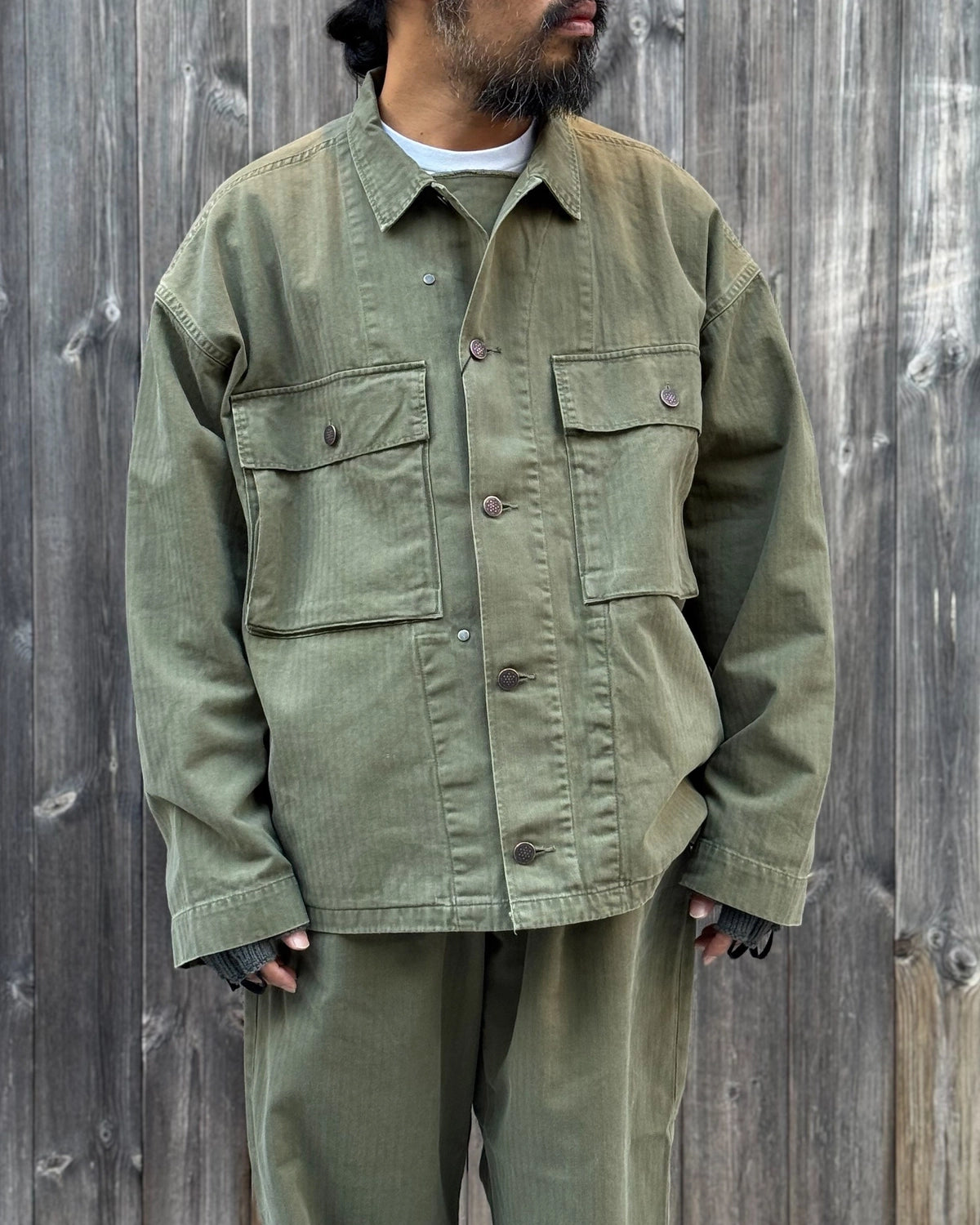 N.HOOLYWOOD TEST PRODUCT EXCHANGE SERVICE / HERRINGBONE TWILL JACKET (9262-BL06-008)