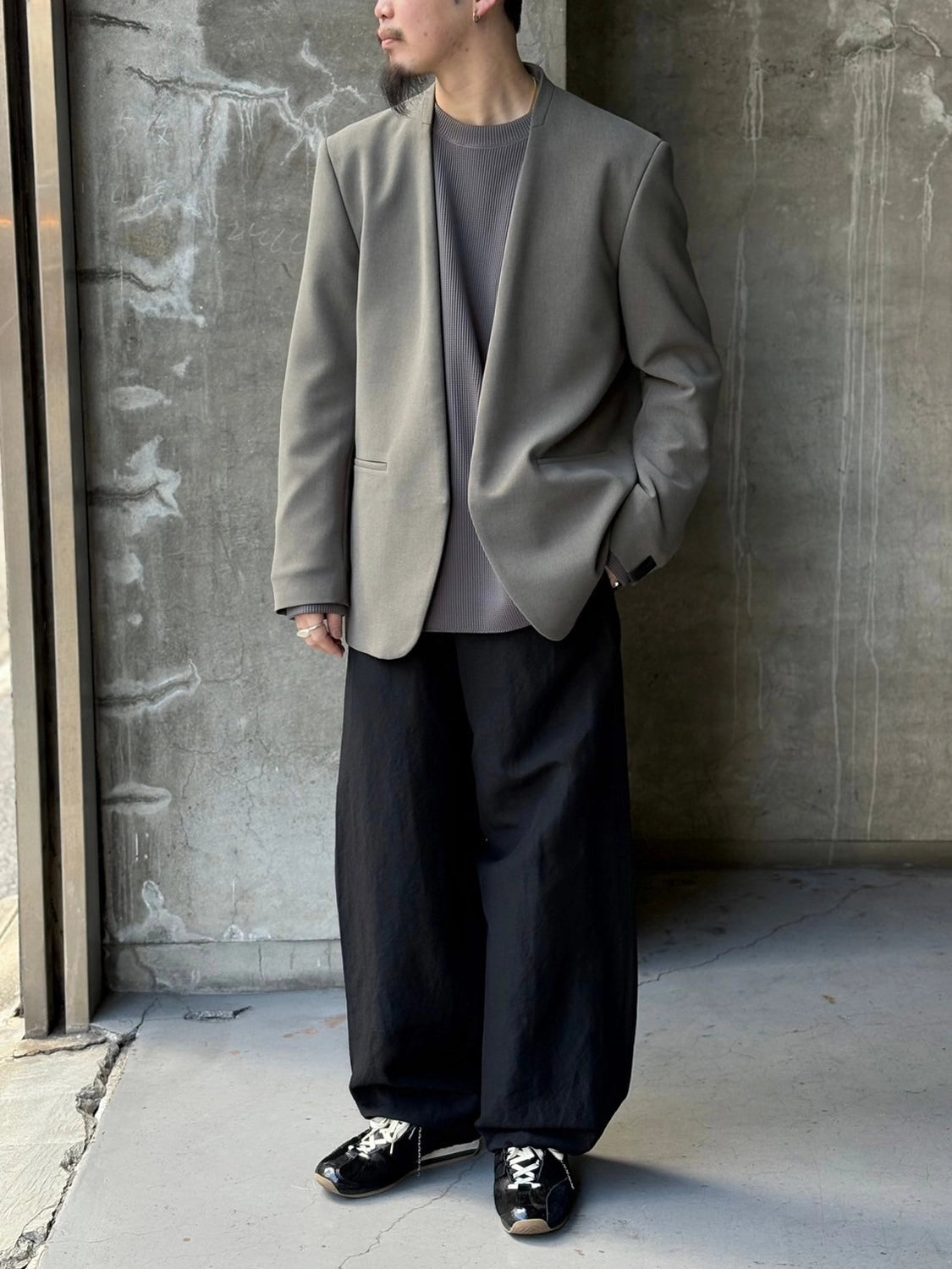 N.HOOLYWOOD COMPILE / COLLARLESS JACKET (2251-JK21-006)