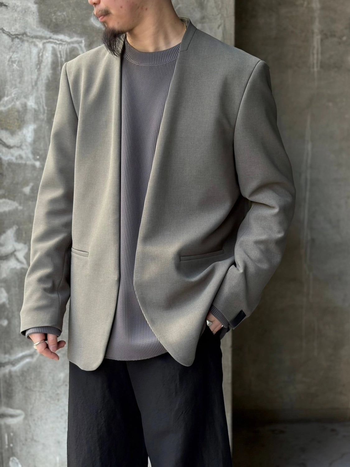 N.HOOLYWOOD COMPILE / COLLARLESS JACKET (2251-JK21-006)