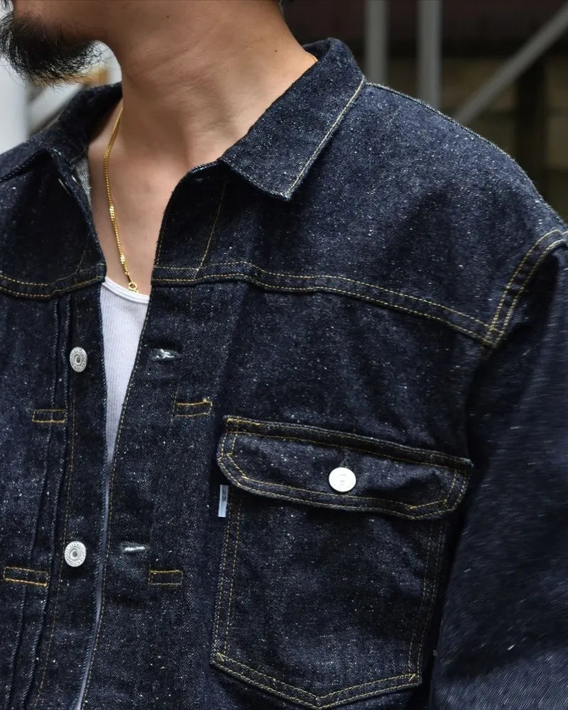 New Manual / #001 T-BACK DENIM JACKET (One Wash)