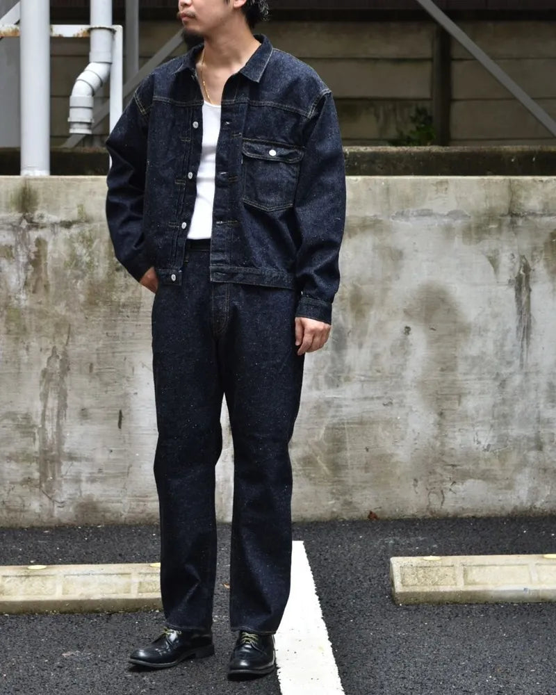 New Manual / #001 T-BACK DENIM JACKET ONE-WASHED