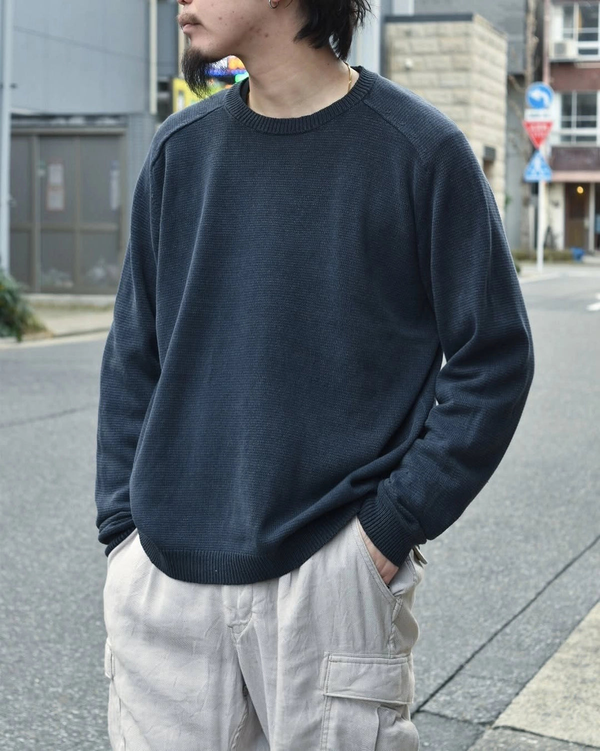 NONNATIVE / DWELLER SWEATER COTTON YARN (NN-K4601)