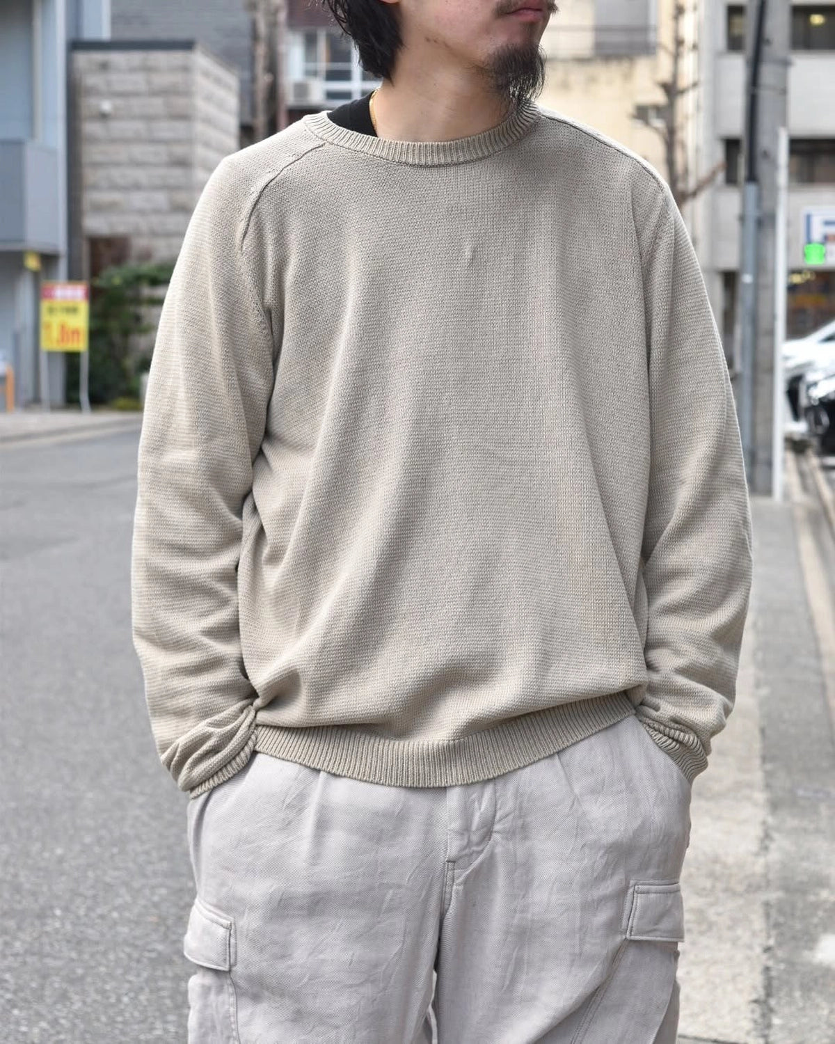 NONNATIVE / DWELLER SWEATER COTTON YARN (NN-K4601)