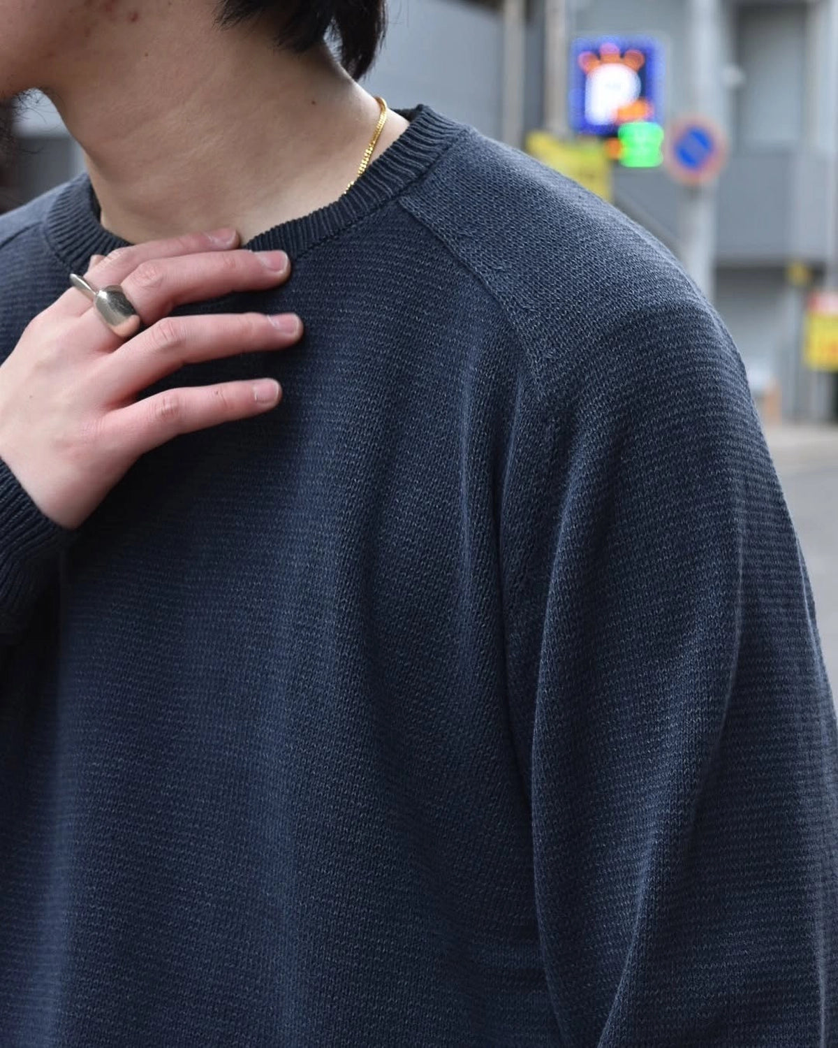 NONNATIVE / DWELLER SWEATER COTTON YARN (NN-K4601)