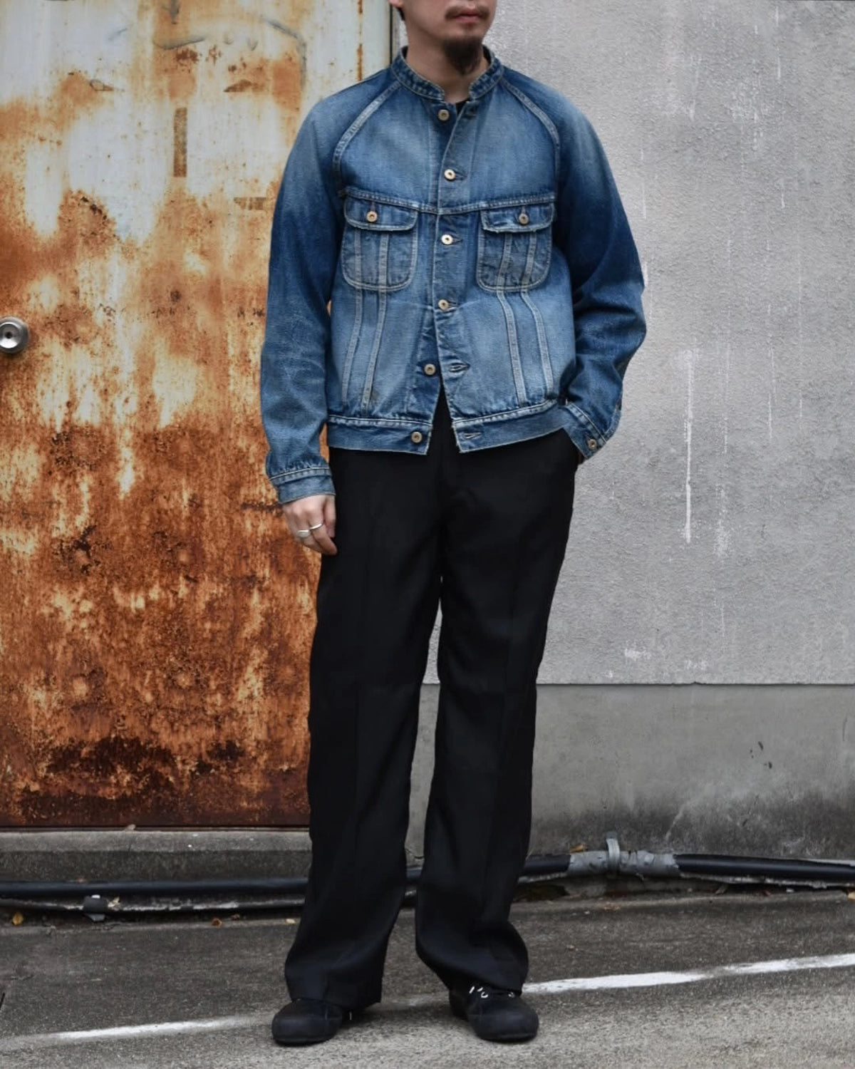 NONNATIVE / TRUCKER BLOUSON COTTON 13.5oz SELVEDGE DENIM VW (NN-J4602)