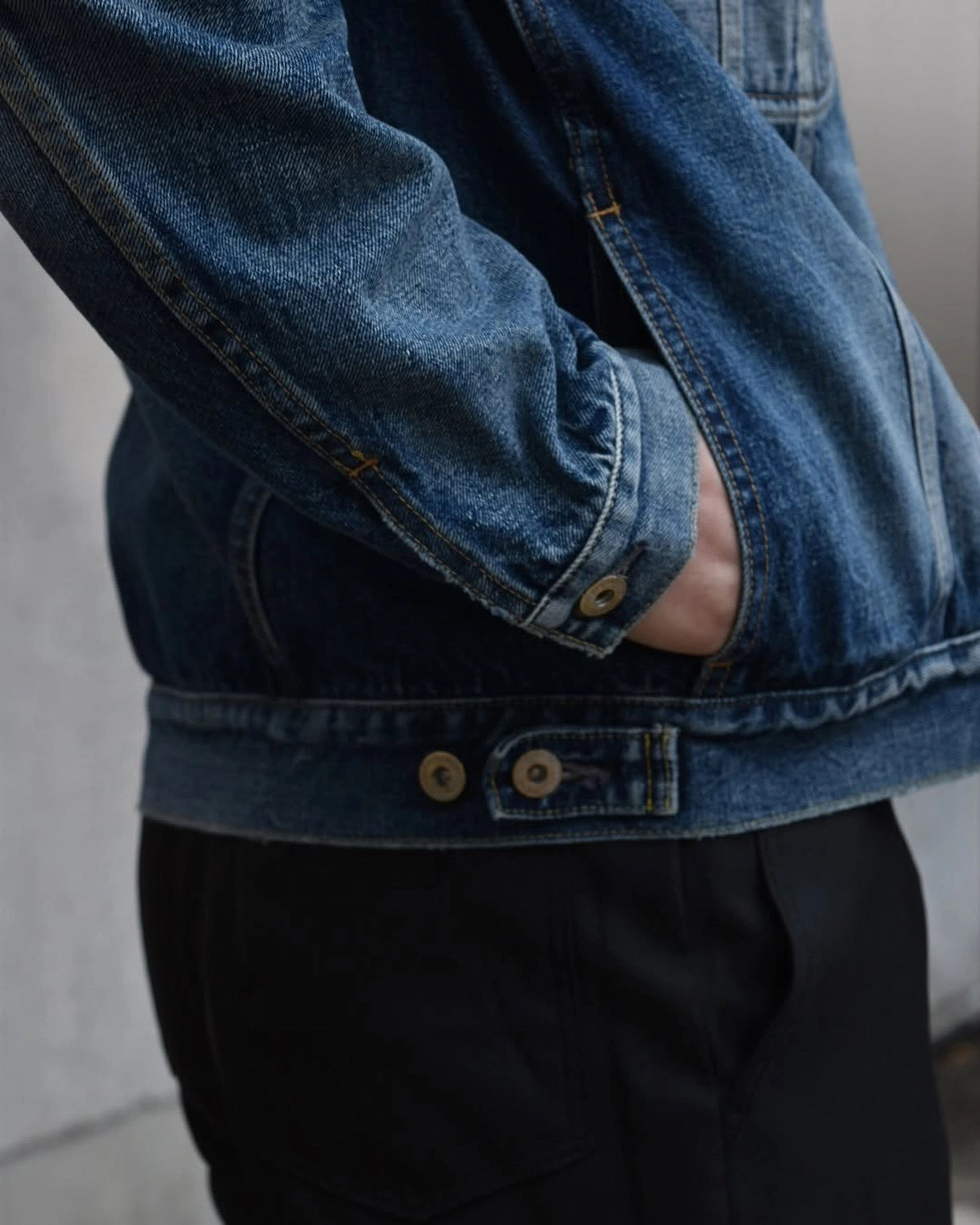 NONNATIVE / TRUCKER BLOUSON COTTON 13.5oz SELVEDGE DENIM VW (NN-J4602)