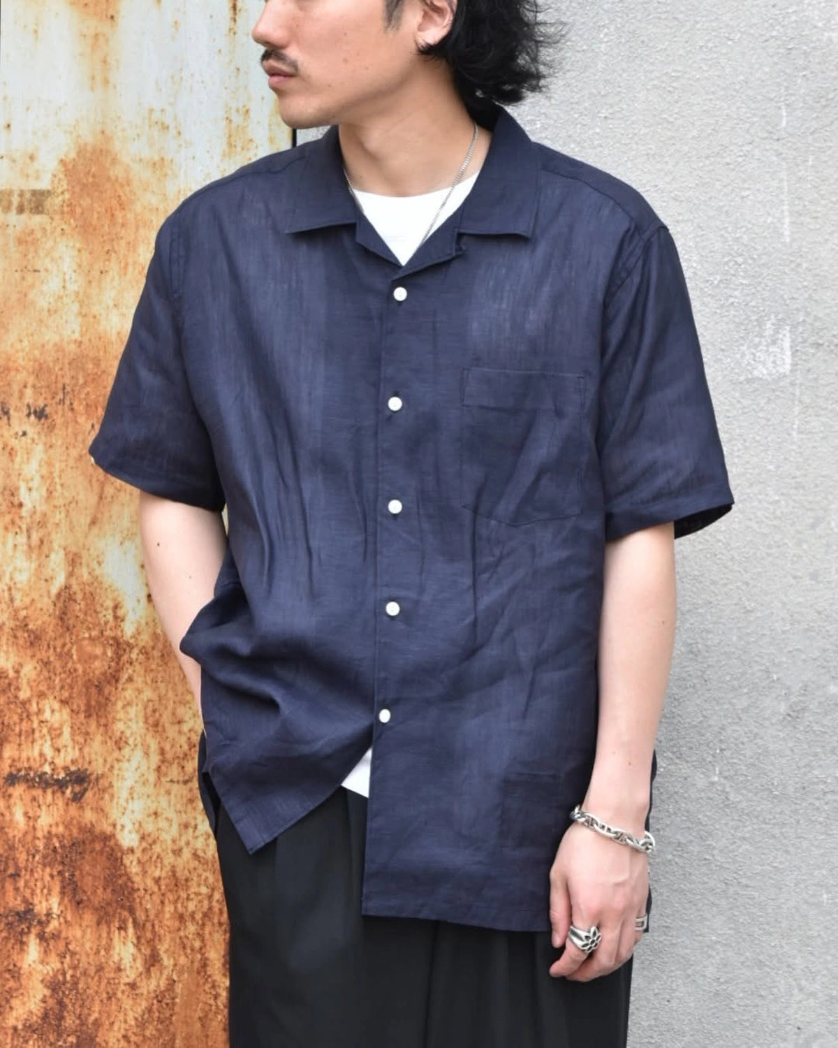NONNATIVE / VOYAGER S/S SHIRT LINEN OXFORD (NN-S4618)