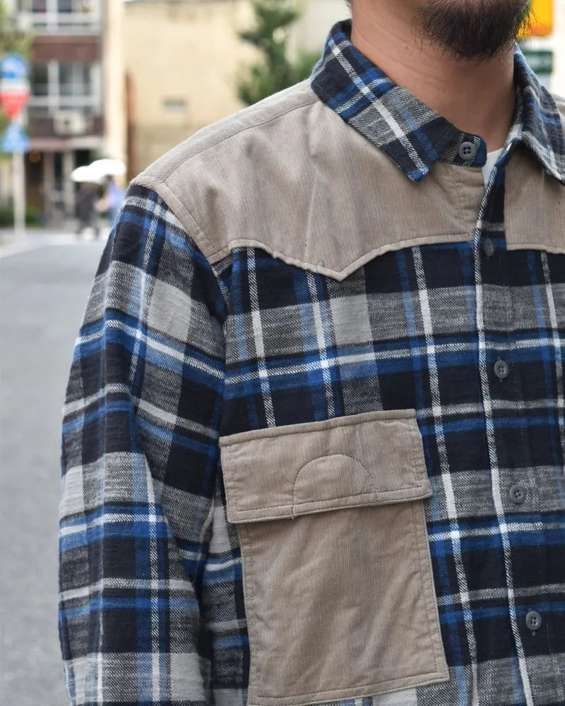 NONNATIVE / EXPLORER SHIRT COTTON SLUB FLANNEL CHECK (NN-S4506)