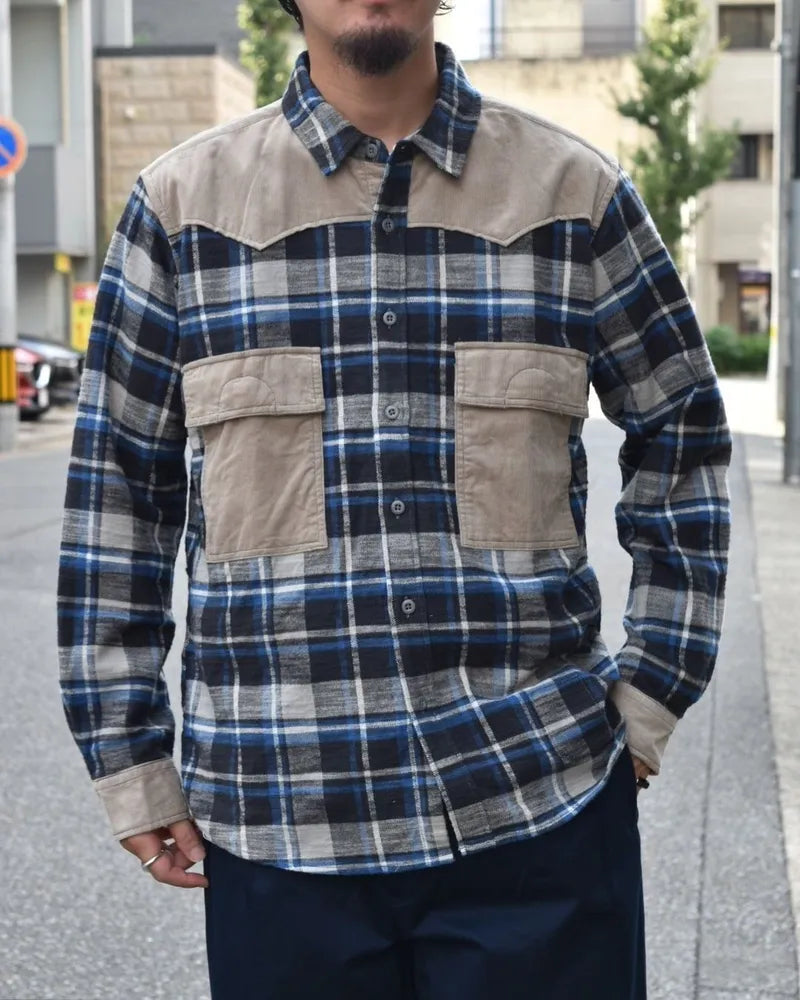 NONNATIVE / EXPLORER SHIRT COTTON SLUB FLANNEL CHECK (NN-S4506)