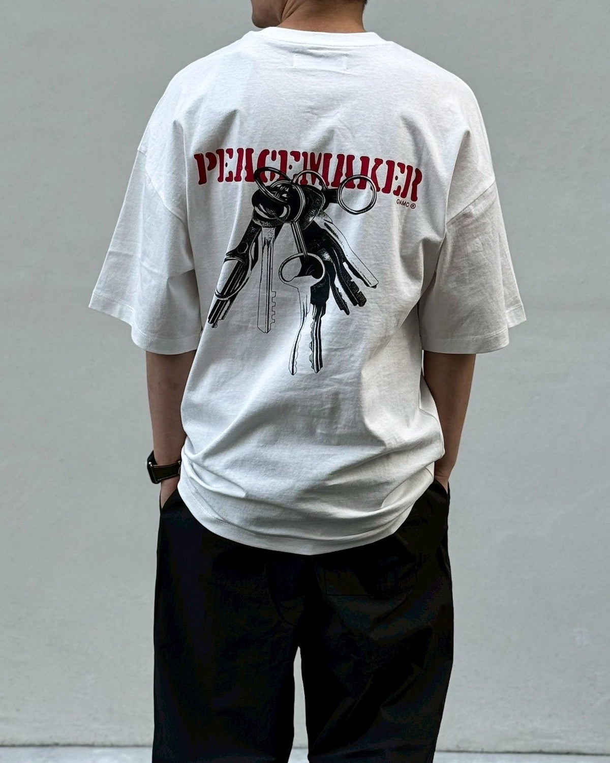 OAMC Peacemaker / Oversize Tee Keys Print (PCM3OT02LJE002)